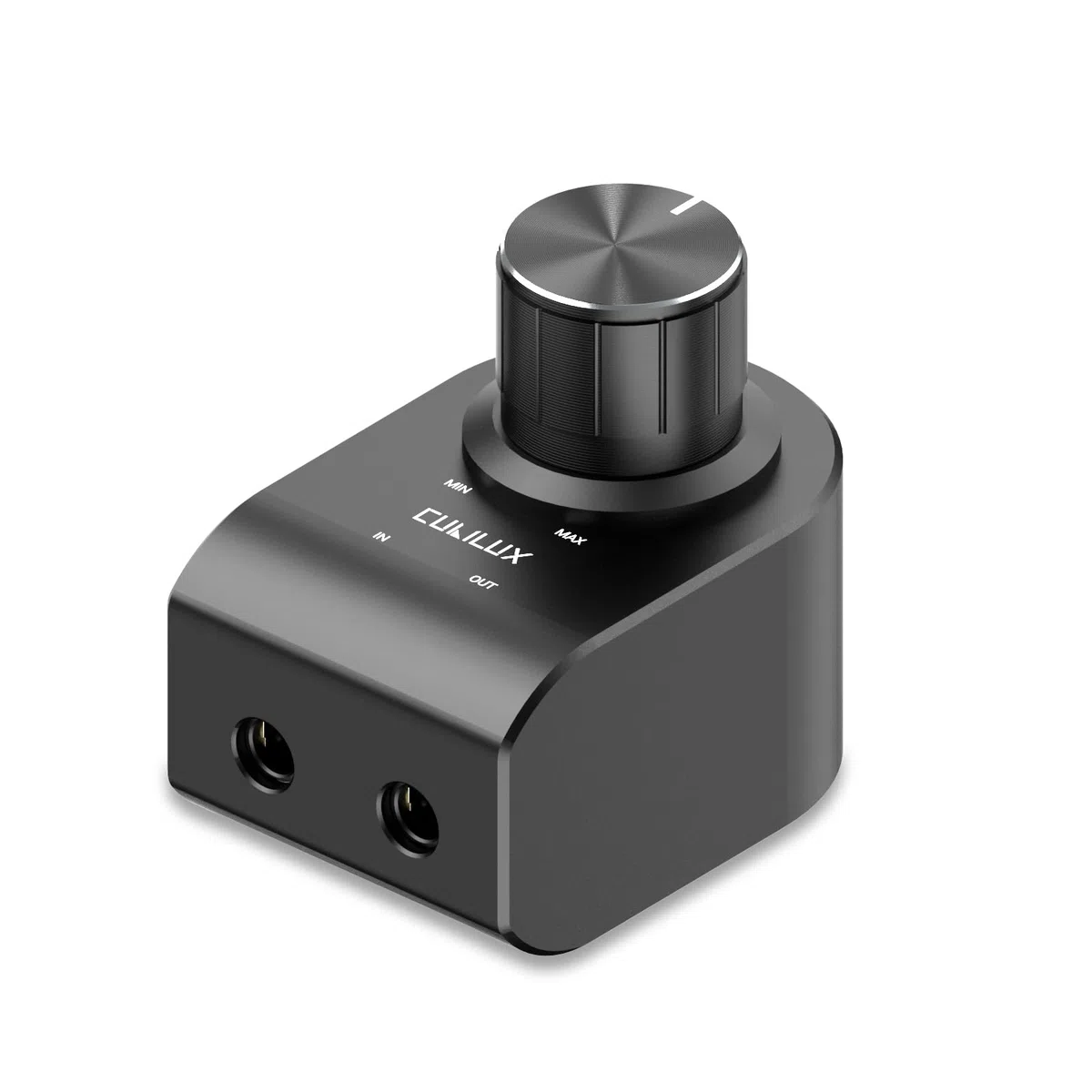 Cubilux 3,5 mm Lautstärkeregler, Inline Stereo Pegelsteller für Kopfhörer, Lautstärke Attenuator mit Aluminiumgehäuse zur Störabschirmung