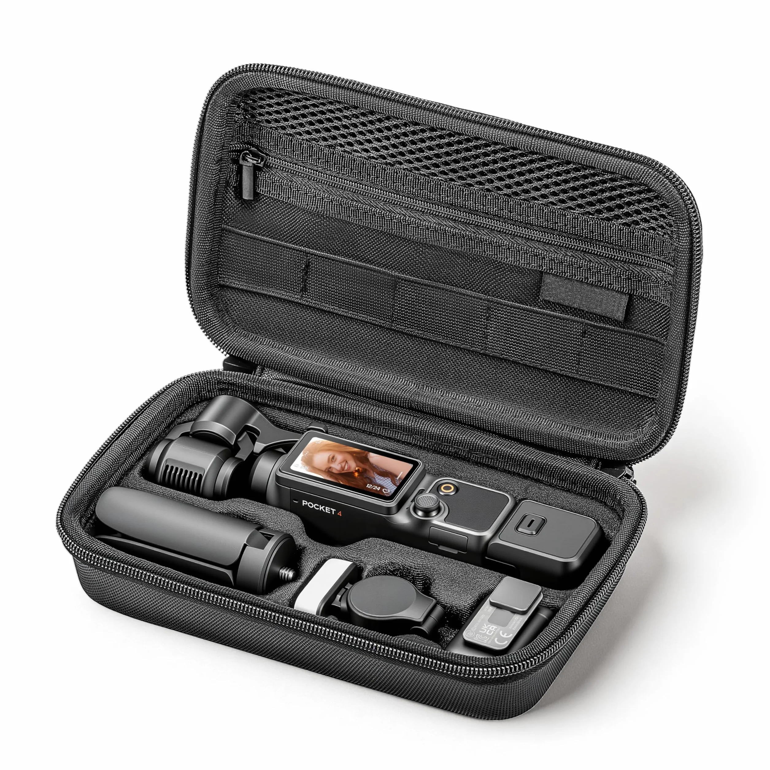 STARTRC PHOTO Schutztasche für DJI Osmo Pocket 4 Kreativ Combo – PU Tragetasche mit Stoßschutz & Tragegriff, für Vlog Reise Outdoor