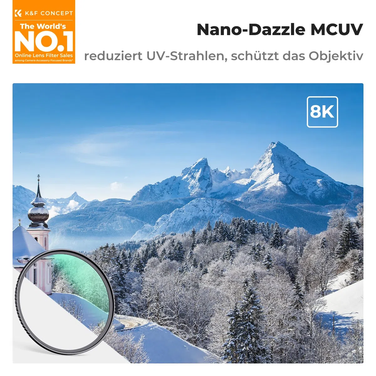 K&F CONCEPT D-Serie 67MM MCUV Pro UV-Filter Slim MC UV Schutzfilter Ultraviolett-Filter