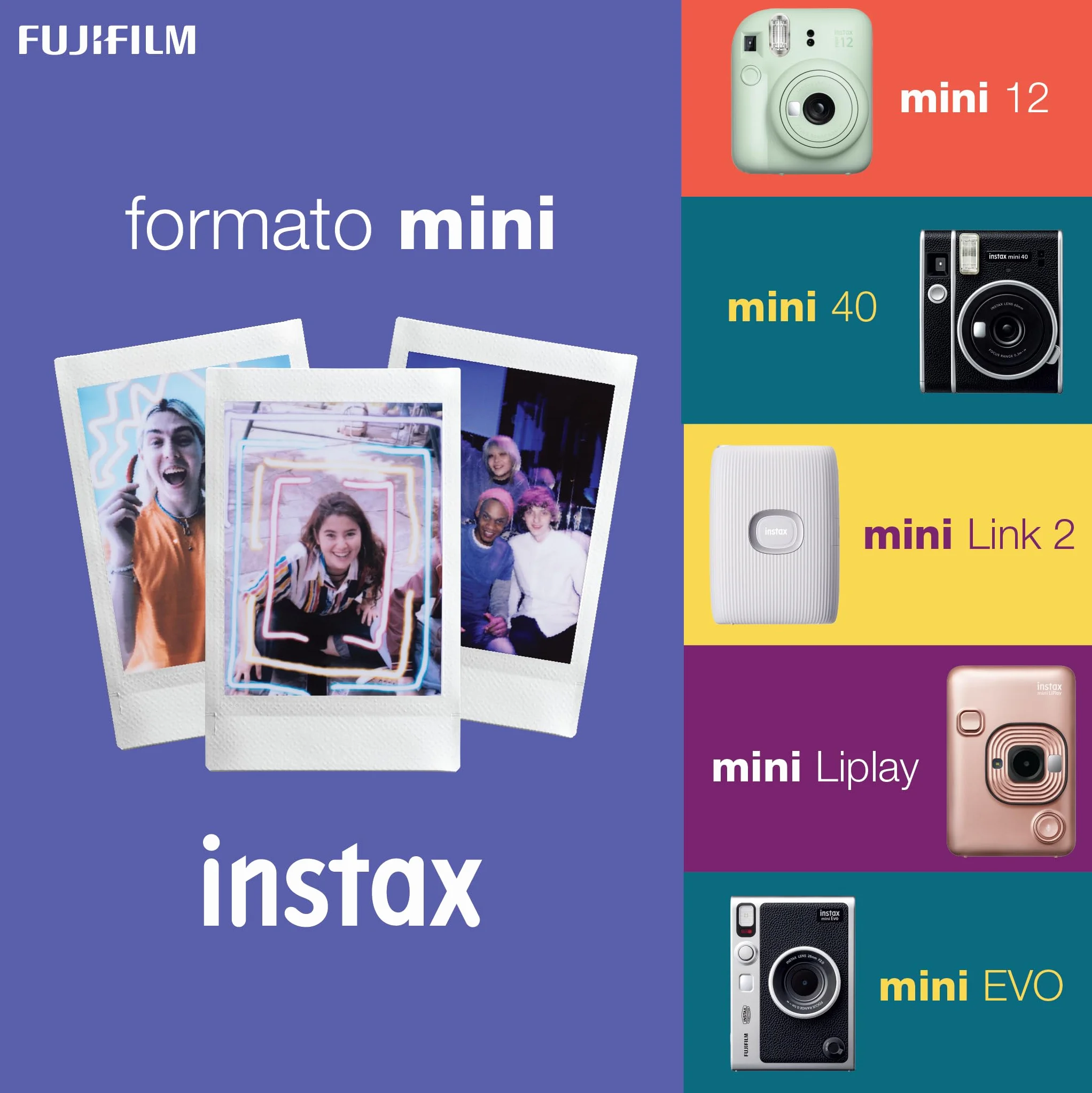 instax mini Film, Pink Lemonade (1x10 Aufnahmen), 2er Pack