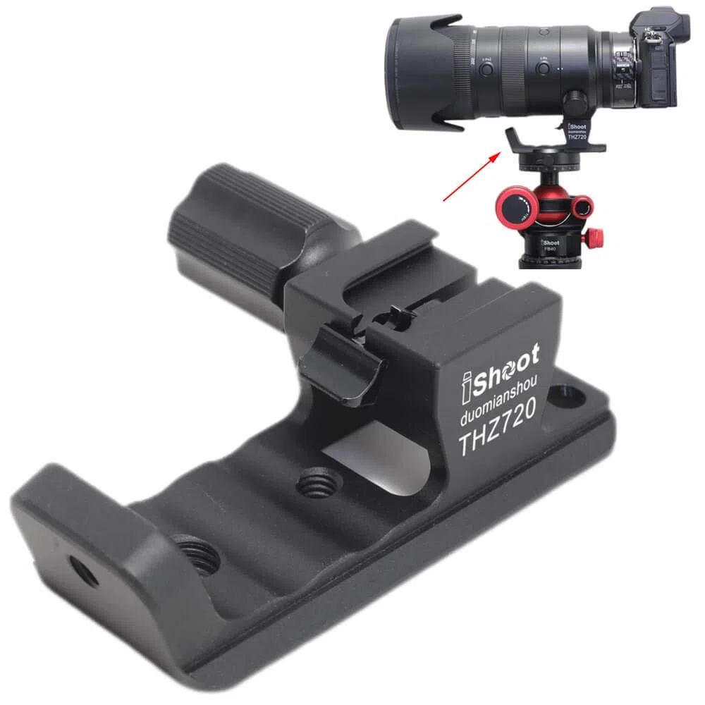 iShoot Objektivkragen Ersatzfuß Stativhalterung Ringständer kompatibel mit Nikon Nikkor Z 70-200 mm f/2.8 VR S, Objektivstütze Halterung mit Arca Fit Schwalbenschwanz