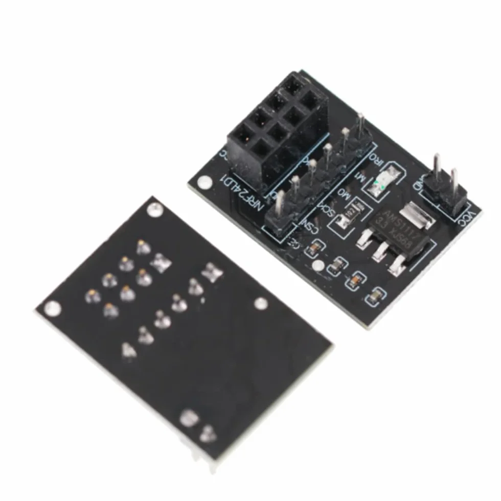 NRF24L01+PA+LNA Funkmodul mit Antenne, 1100 Meter lange Entfernung, mit NRF24L01 Wireless Modul-Adapter, 3,3 V, 4 Stück