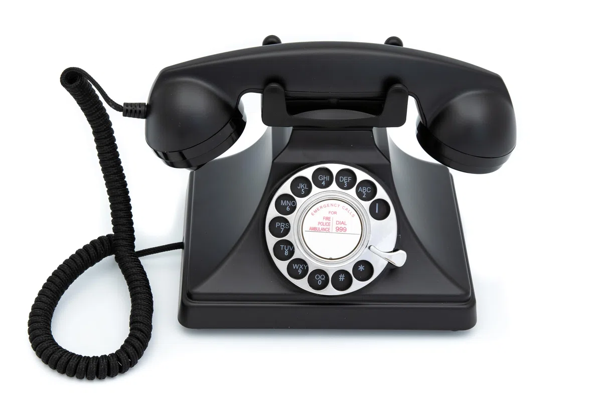 GPO 200 Klassische Retro Wählscheibentelefon 50er Jahre Design Schwarz