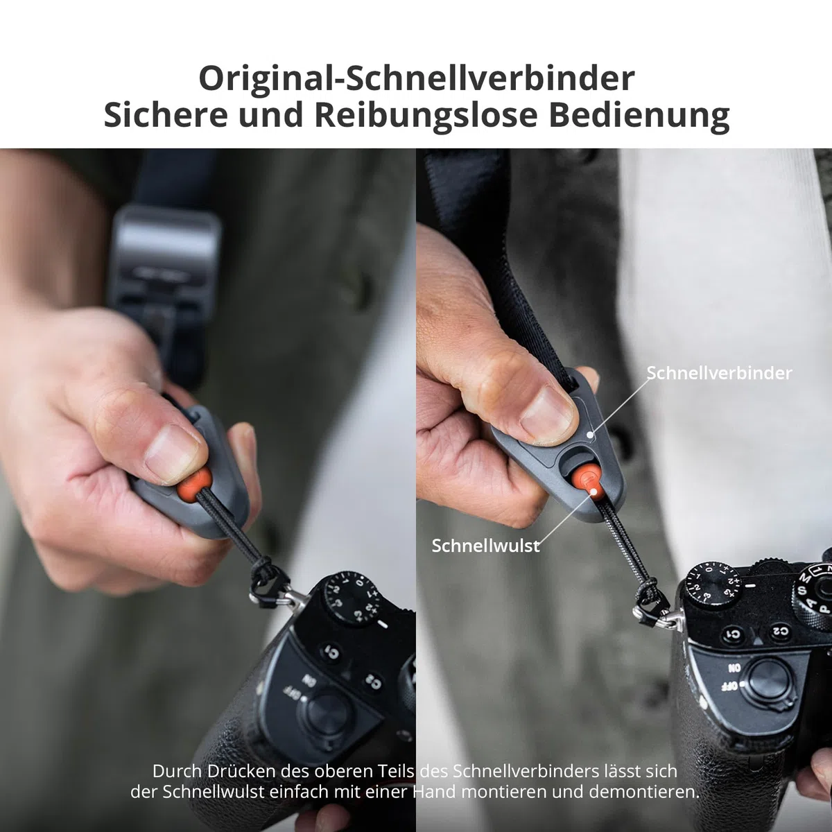 PGYTECH Kamera Schultergurt Breit Kameragurte für Fotografen 110-152 CM Verstellbarer Schnellverschluss Kamera Nackengurt für DSLR SLR