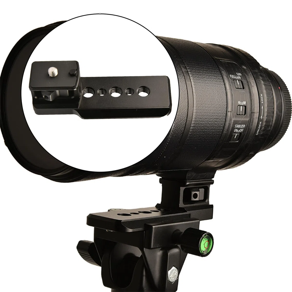 Objektivfuß Zubehör, Objektivstütze, Ersatz für RF 800mm F11, mit passenden Schraubenlöchern und professioneller Fertigung. Halterung aus Aluminiumlegierung.