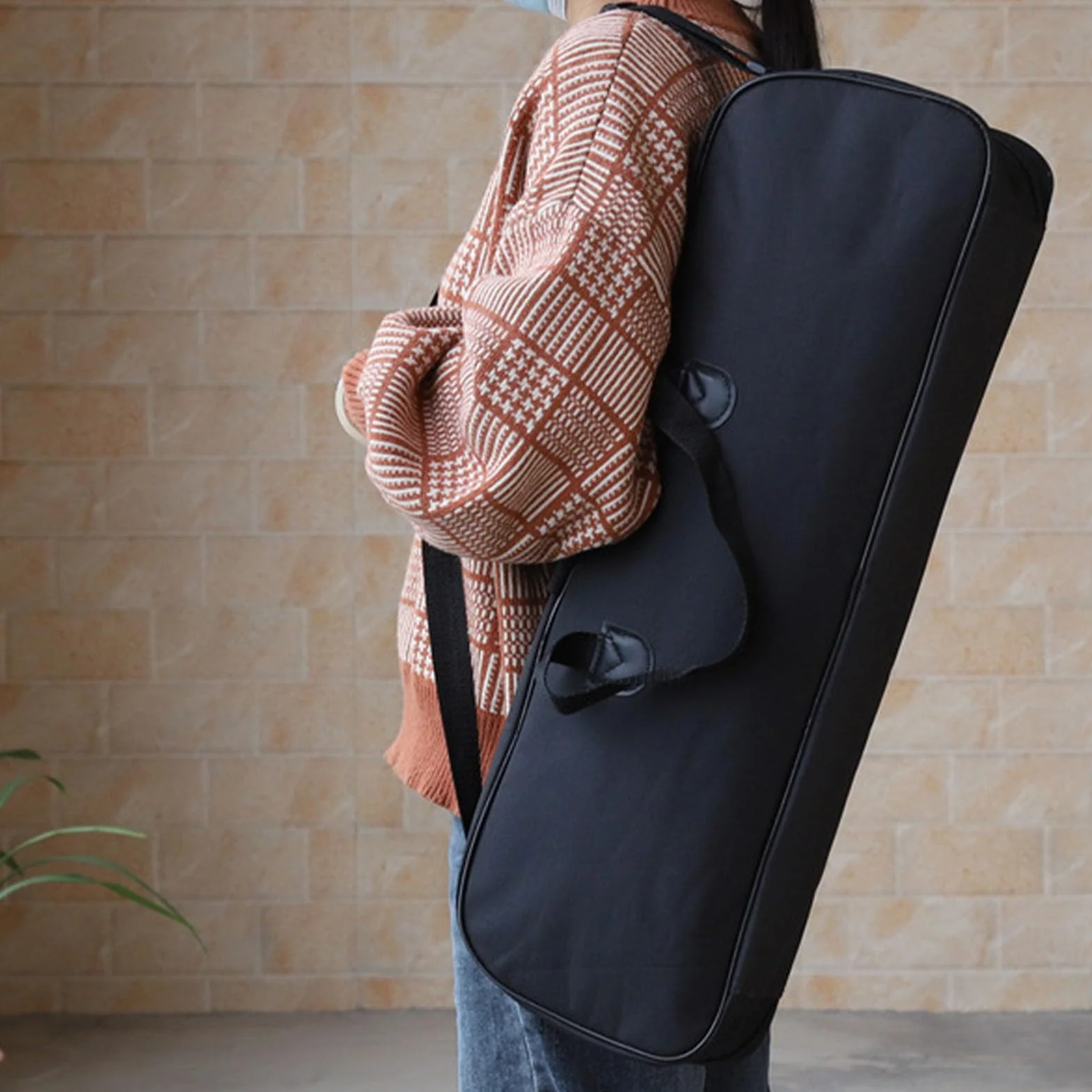 Große Teleskoptasche, Stoßfeste Teleskop Aufbewahrungstasche mit Anti Rutsch Haken, Mehrzweck Teleskop Tragetasche mit Verstellbarem Schultergurt für Teleskop Zubehör