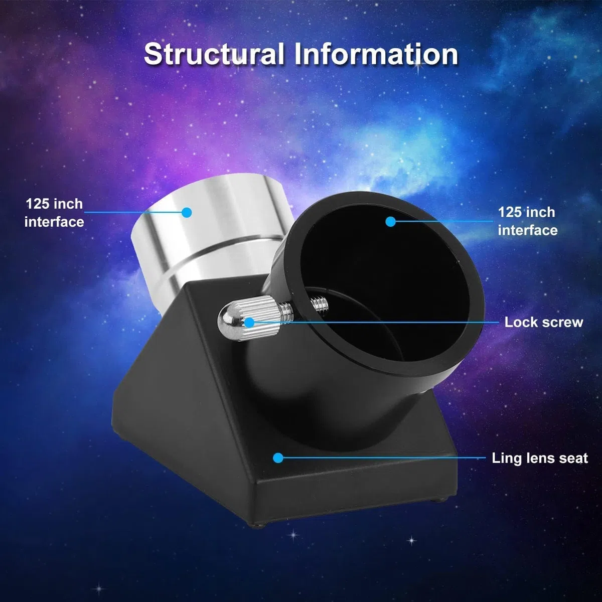 1,25 Zoll 90 Grad Dielektrischer Spiegel-Zenitspiegel, Vollständig aus Metall, Diagonaladapter, Umgekehrtes Bild, Prismenspiegel, Dielektrischer Spiegel, Stern-Zenitspiegel Für Astronomische Visuelle