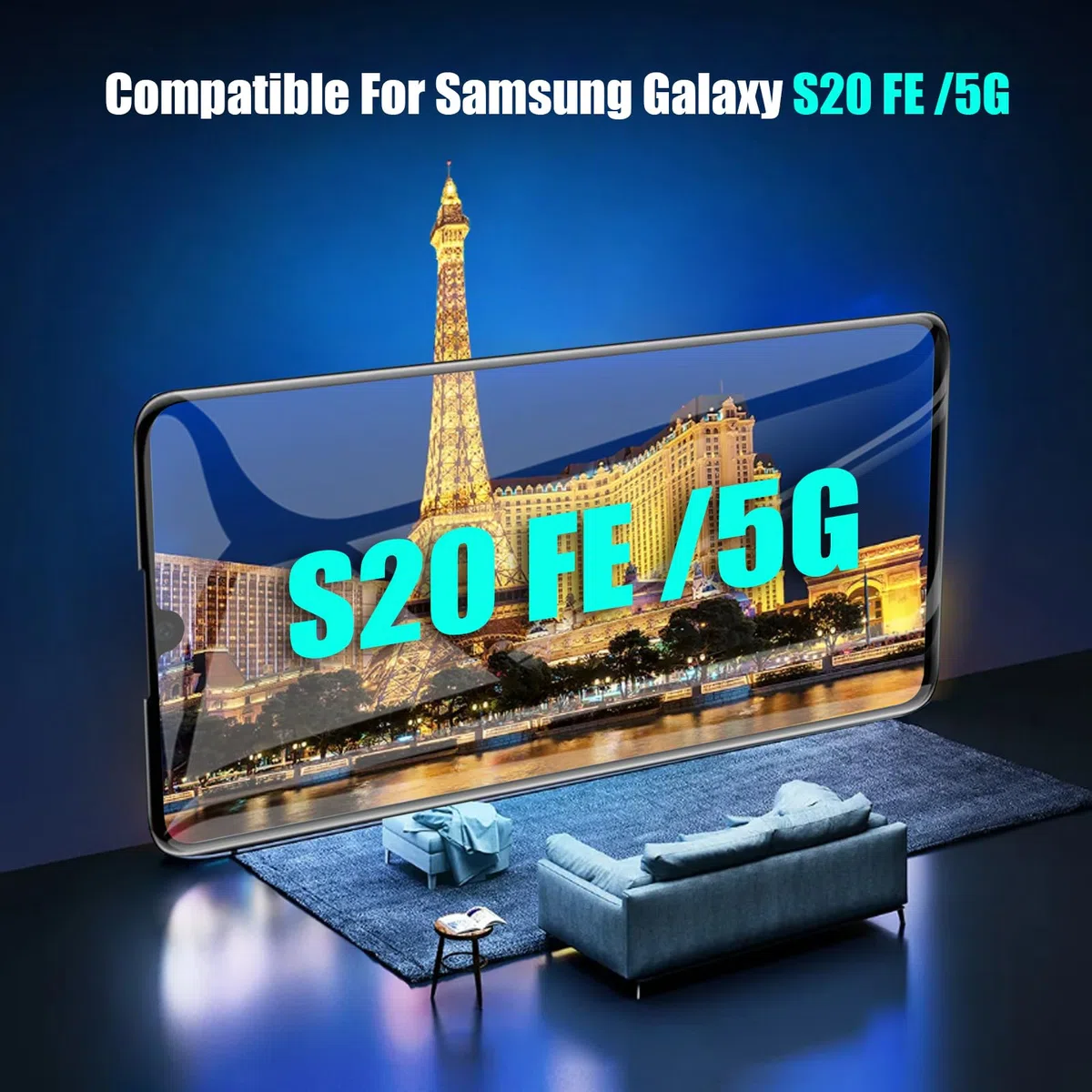 DTD LCD Display für Samsung Galaxy S20 Fe Display für Galaxy S20 Fe 5G LCD Touchscreen Digitazer Assembly Ersatz mit Reparatur Kit (Schwarz mit Rahmen, Ohne Fingerabdruckerkennung, 6.5")