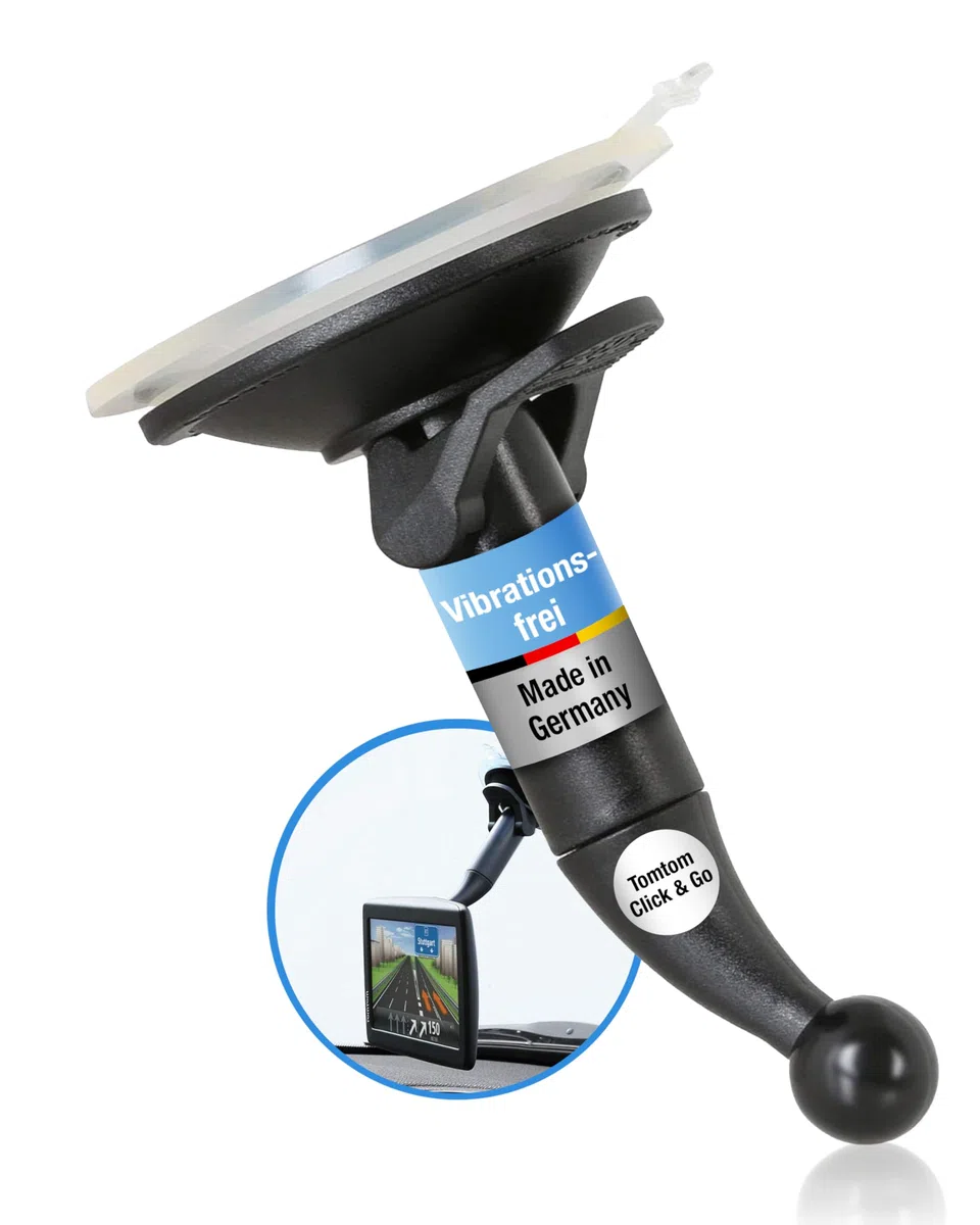 Wicked Chili KFZ Halterung kompatibel mit Tomtom Click & Go/EasyPort Autohalterung Start 40, 50, 60 / Go 40, 50, 51, 60, 61, 500, 510, 600, 610, 5000, 5100, 5200, 6000, 6100, 6200 - Made in Germany