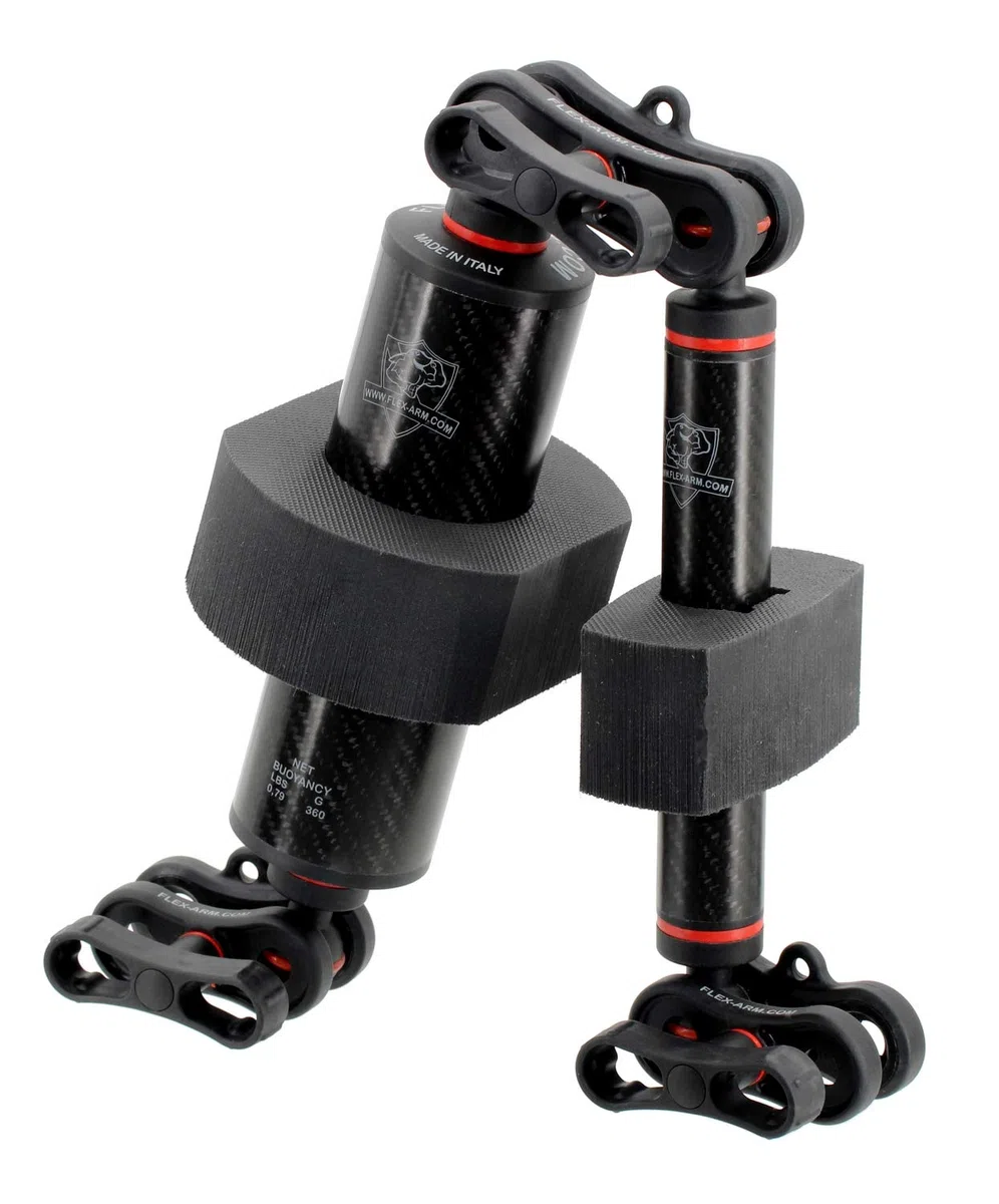 Flexi Float XXL Auftriebskörper für Unterwasser Carbon Arme 60 mm Blitzarm Kameraschiene und Unterwassergehäuse FLEX-ARM FLOAT03