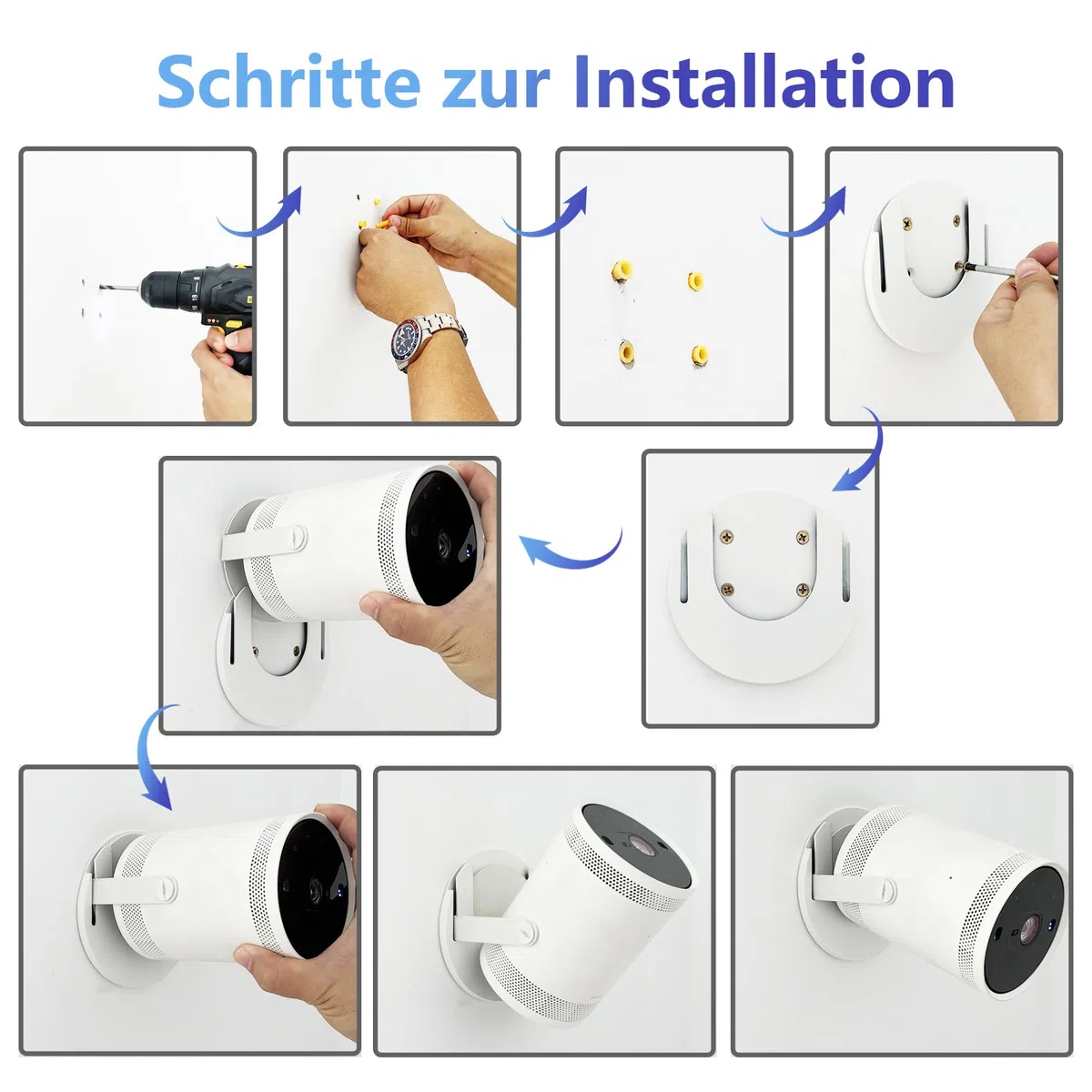 Freestyle Halterung Kompatibel mit Samsung The Freestyle Beamer für SP-LSP3BLA, SP-LFF3CLA, SP-LSP3BLAXXL, SP-LFF3CLAXXXY, SP-LFF3CLAXXXP, SP-LFF3CLAXXZA Zubehör