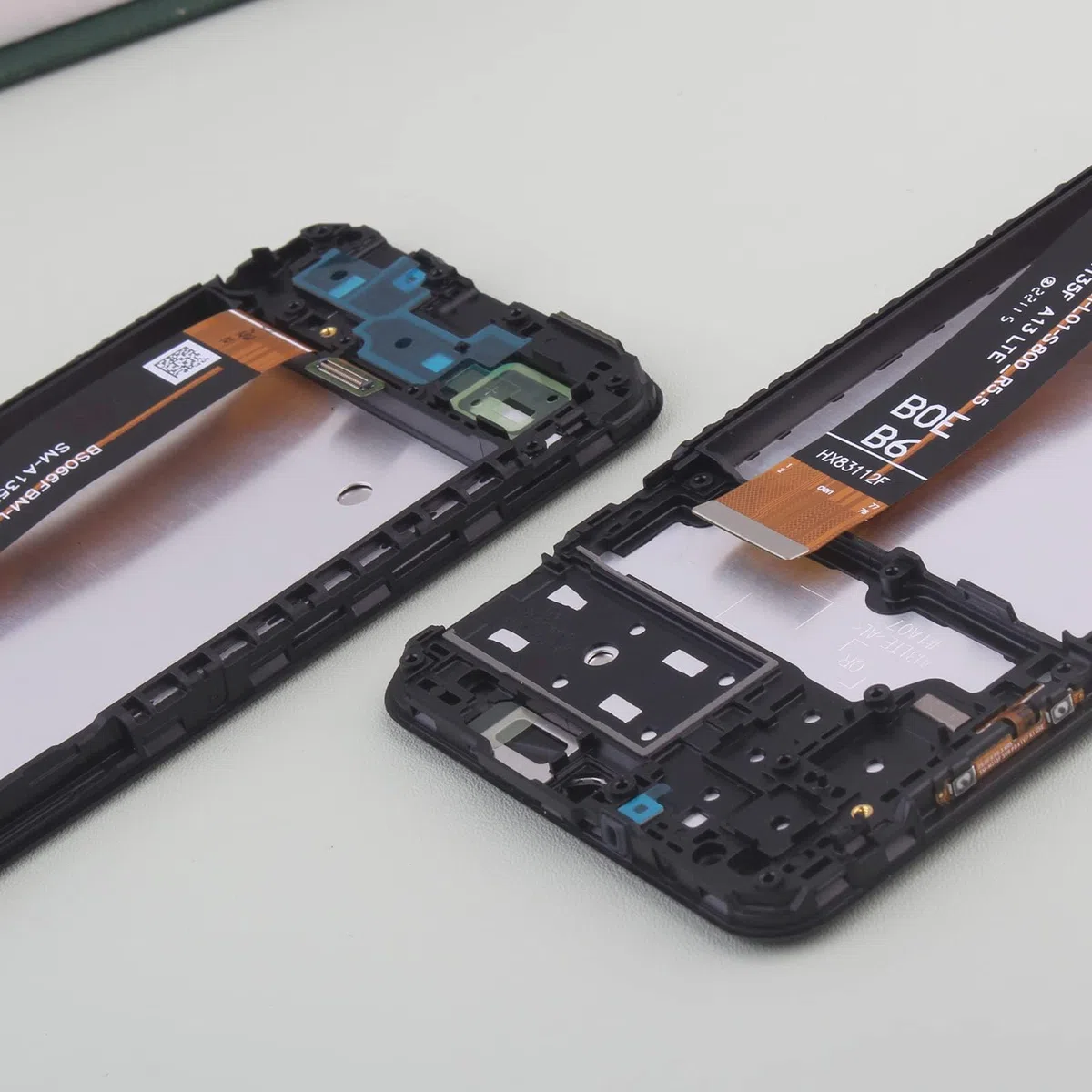 6.6" Schwarz + Rahmen Display LCD Für Samsung Galaxy A13 4G SM-A135F SM-A137F LCD Display Touchscreen Ersatz Bildschirm Glas Assembly mit Werkzeug + 1 Stück Schutzfolie