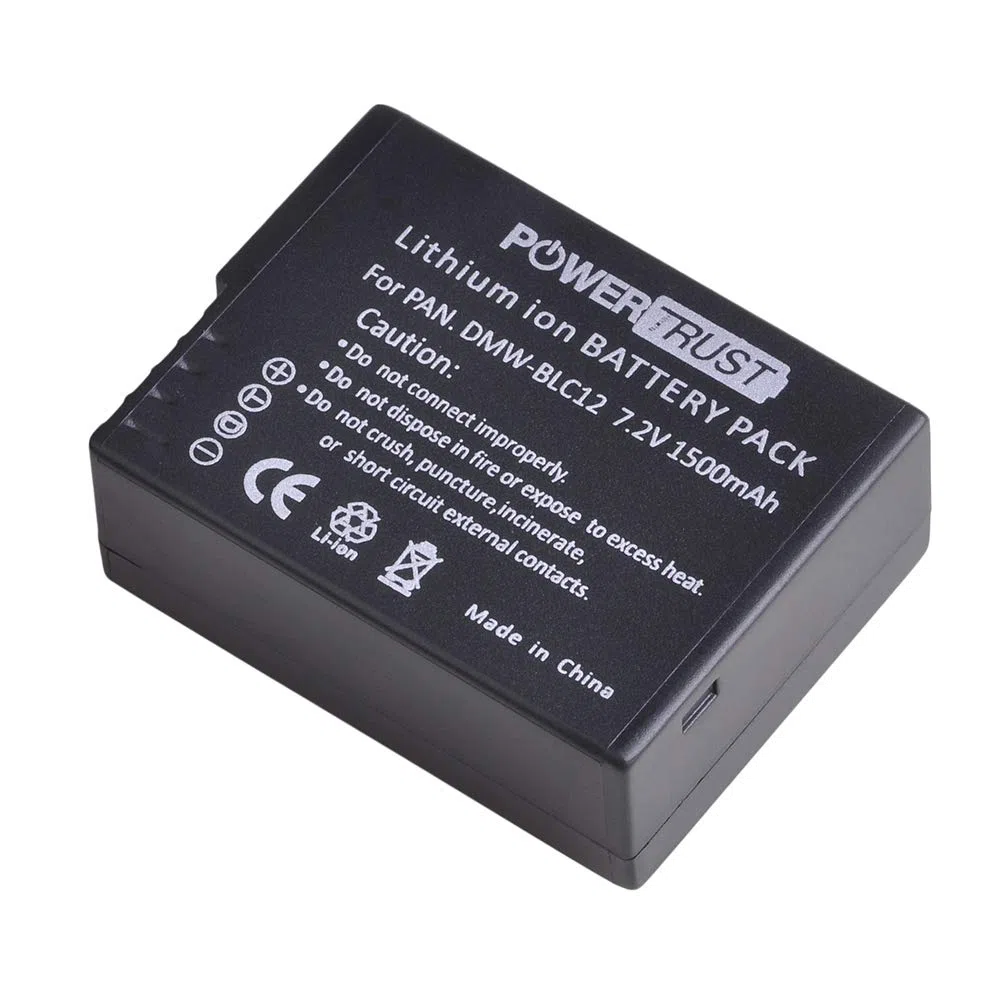 2Pcs DMW-BLC12 DMW-BLC12E Akku und Ladegerät für Panasonic Lumix DMC-FZ1000, FZ1000 II, DMC-FZ300, DMC-FZ200, DMC-G81, DMC-G5, DMC-FZ2000