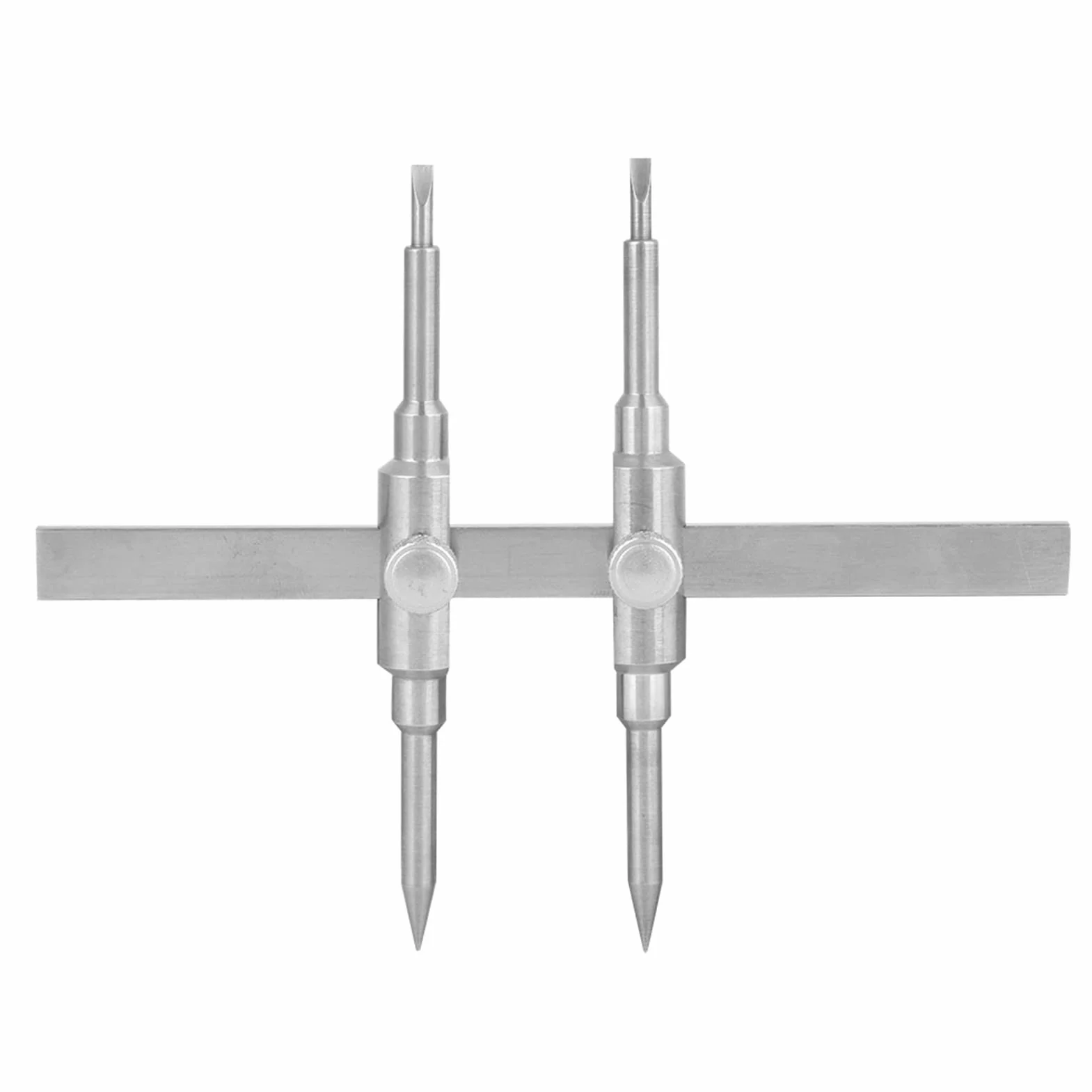Linsen-Demontageschlüssel, Linsenschlüssel mit Doppelspitzen-Design, Hochwertiger Edelstahl, Geeignet für die Reparatur von Film-, Teleskop- und Mikroskoplinsen