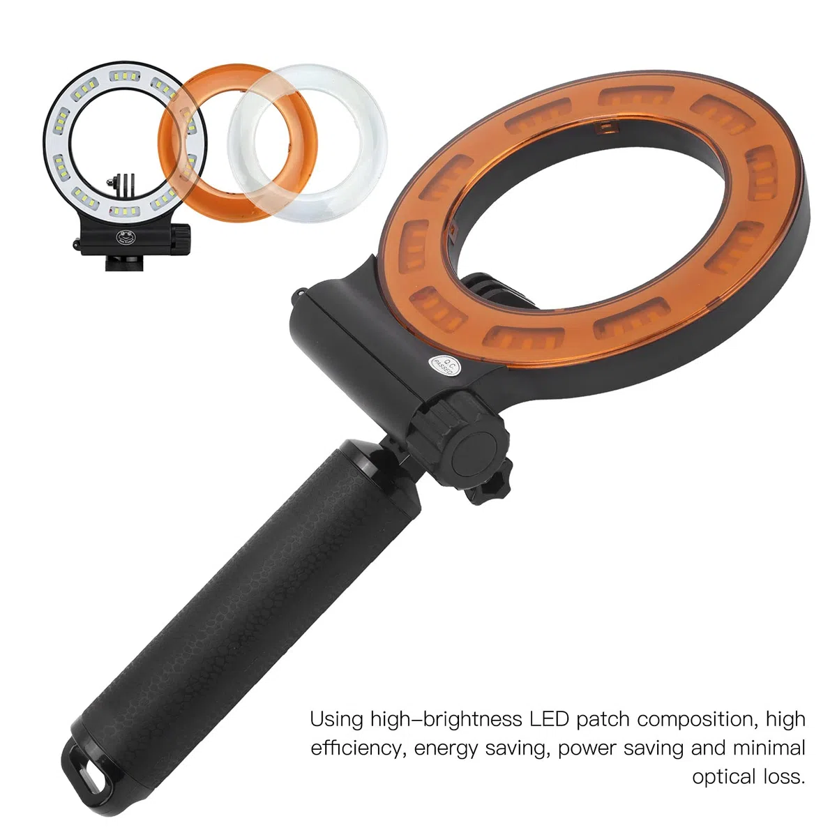 Lumière LED Protable 40 M étanche LED Plongée Remplissage Lumière Sous-Marine Universelle Pour Action Sports Caméra Sous-Marine Anneau Lumière
