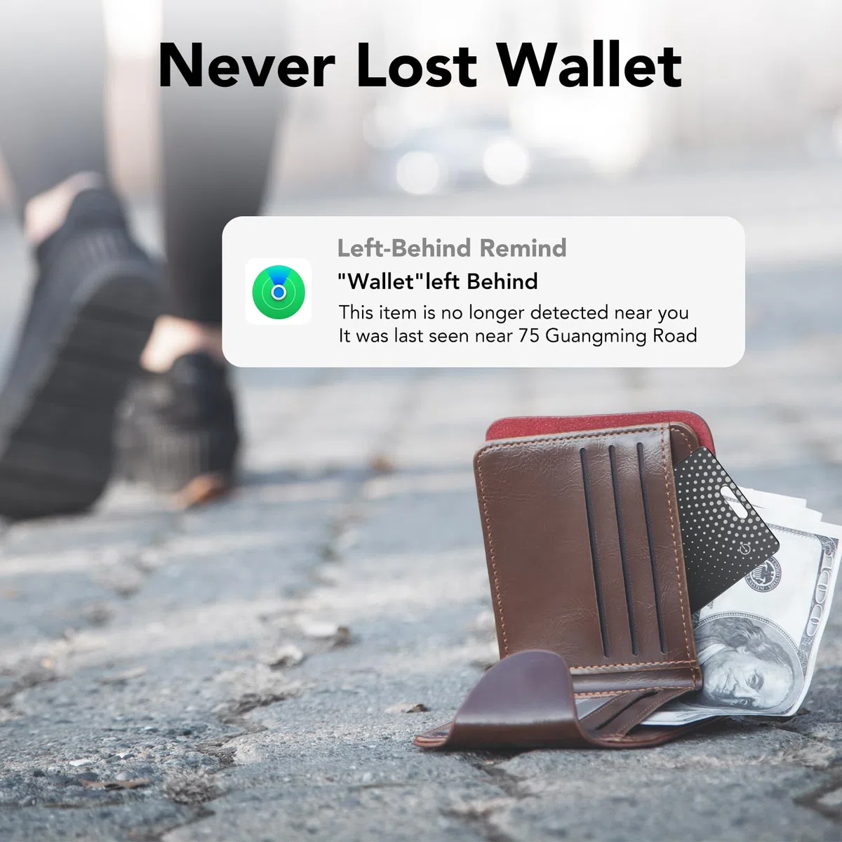 TIMU Air Smart Tag Card Funktioniert mit Apple Find My, Wiederaufladbarer Wallet Tracker (Nur iOS), Dünne Geldbörsen Tracker Karte IP68 Wasserdicht, Tag Karte für Reisekoffer/Geldbeutel/Koffer