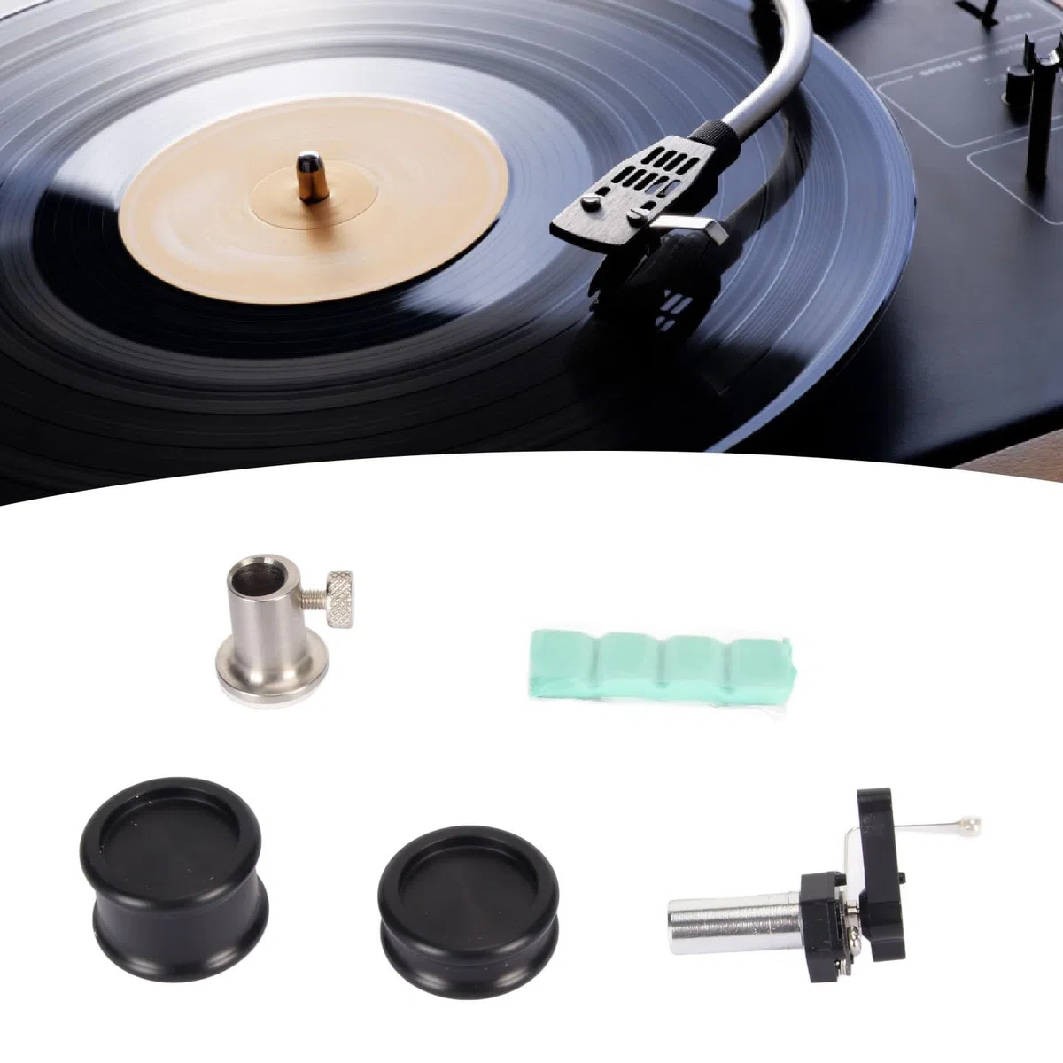 Automatischer Tonarm Armheber, Aluminium Tonarm Sicherheitserhöhung mit Einstellbarer Höhe für LP Plattenspieler Disc, Universeller Tonarm Lift mit Trigger Lift für Verschiedene