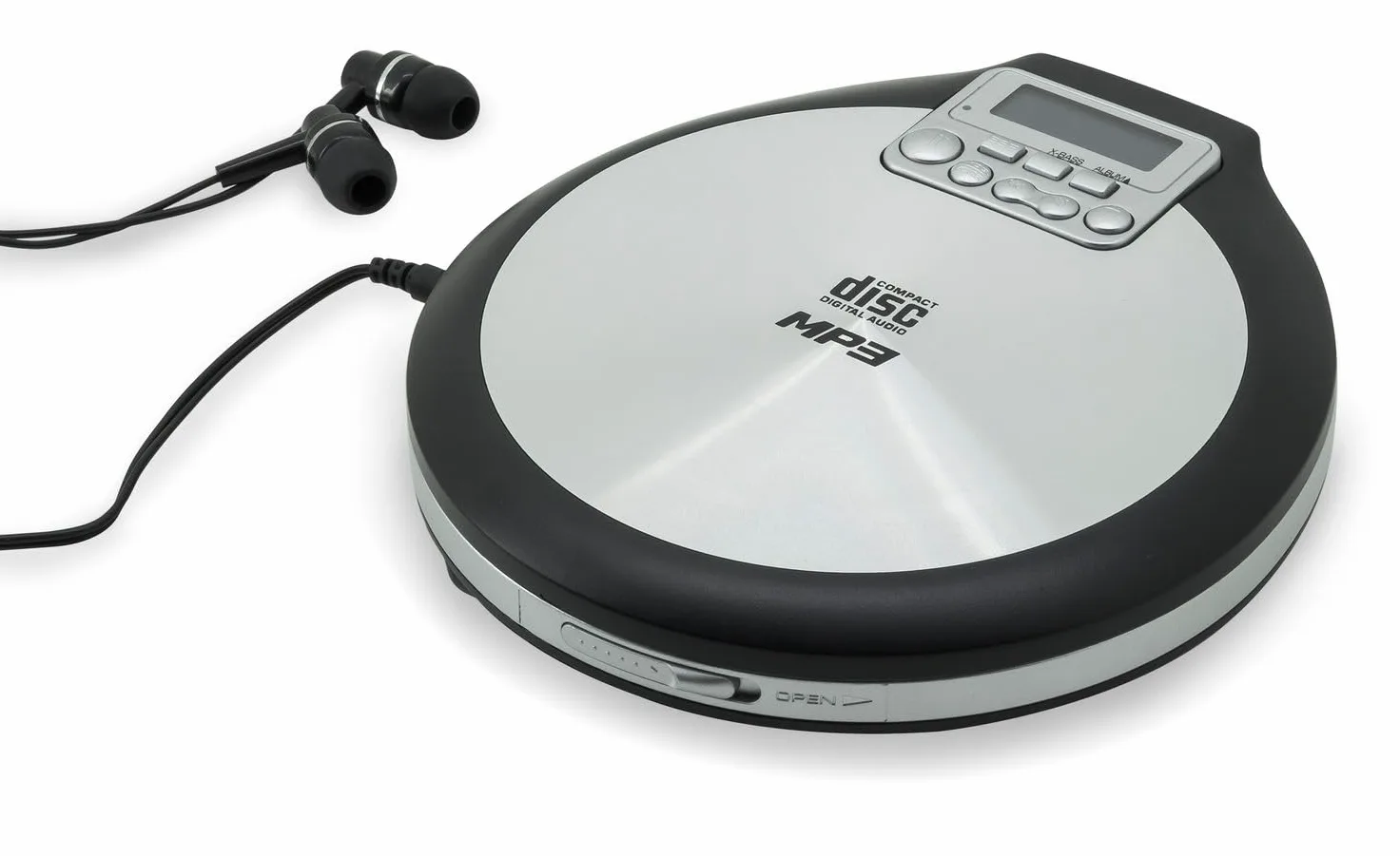 Soundmaster cd9220, CD-Player tragbar batteriebetrieben CD, CD-R, CD-RW, MP3 Funktion von Laden der batterie, schwarz grau, Funktion Bass verstärkt, schwarz