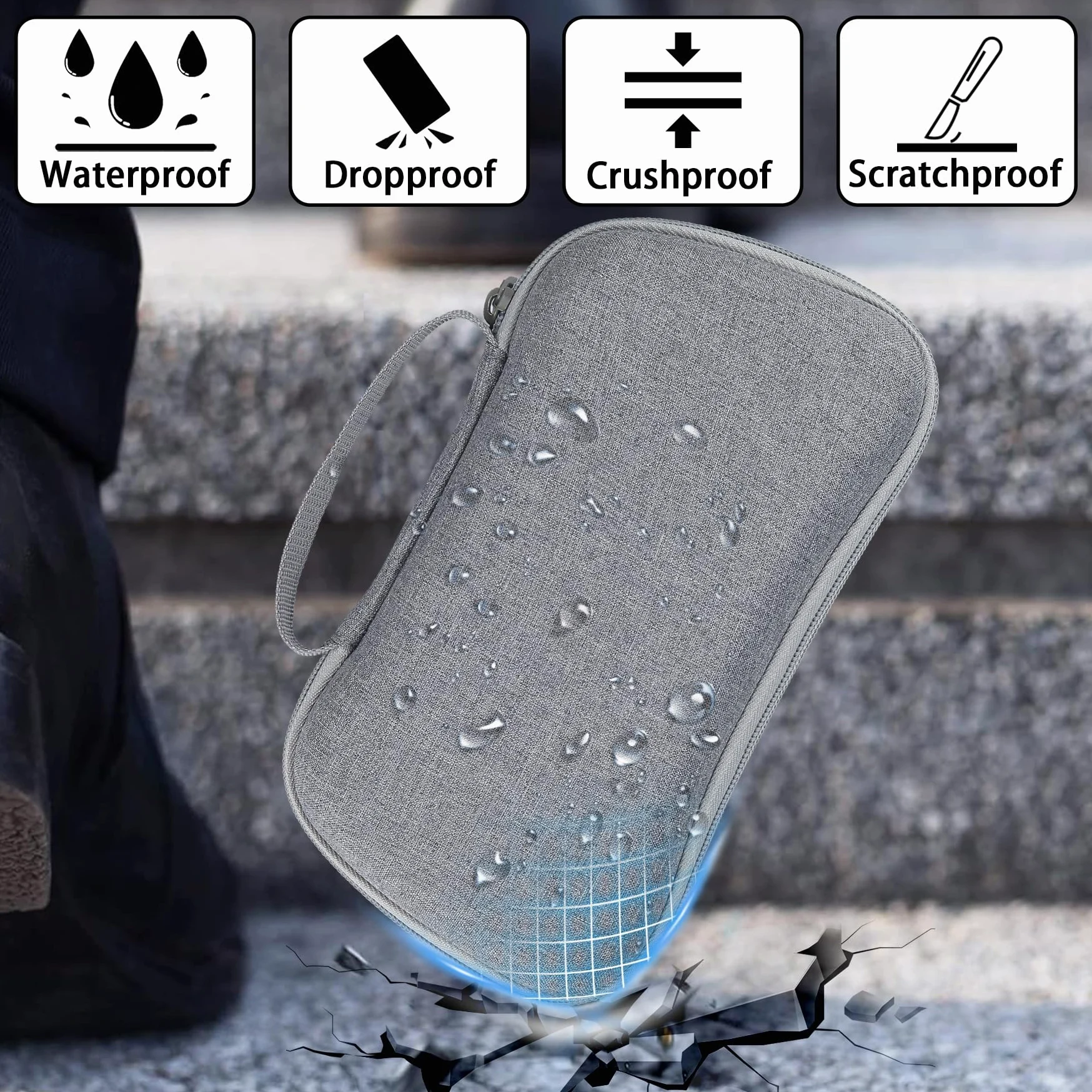 Aenllosi Harte Tasche Kompatibel mit EasySMX M15 Handy Controller，EasySMX Bluetooth Handy Controller Hülle.(Nur Tasche)