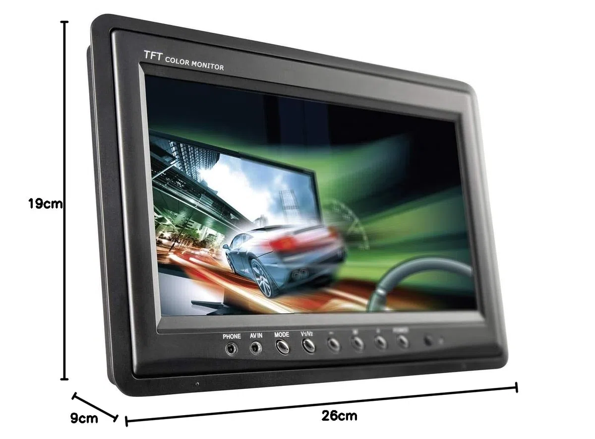 Renkforce T-900B Auto LCD-Monitor 22.9 cm 9 Zoll