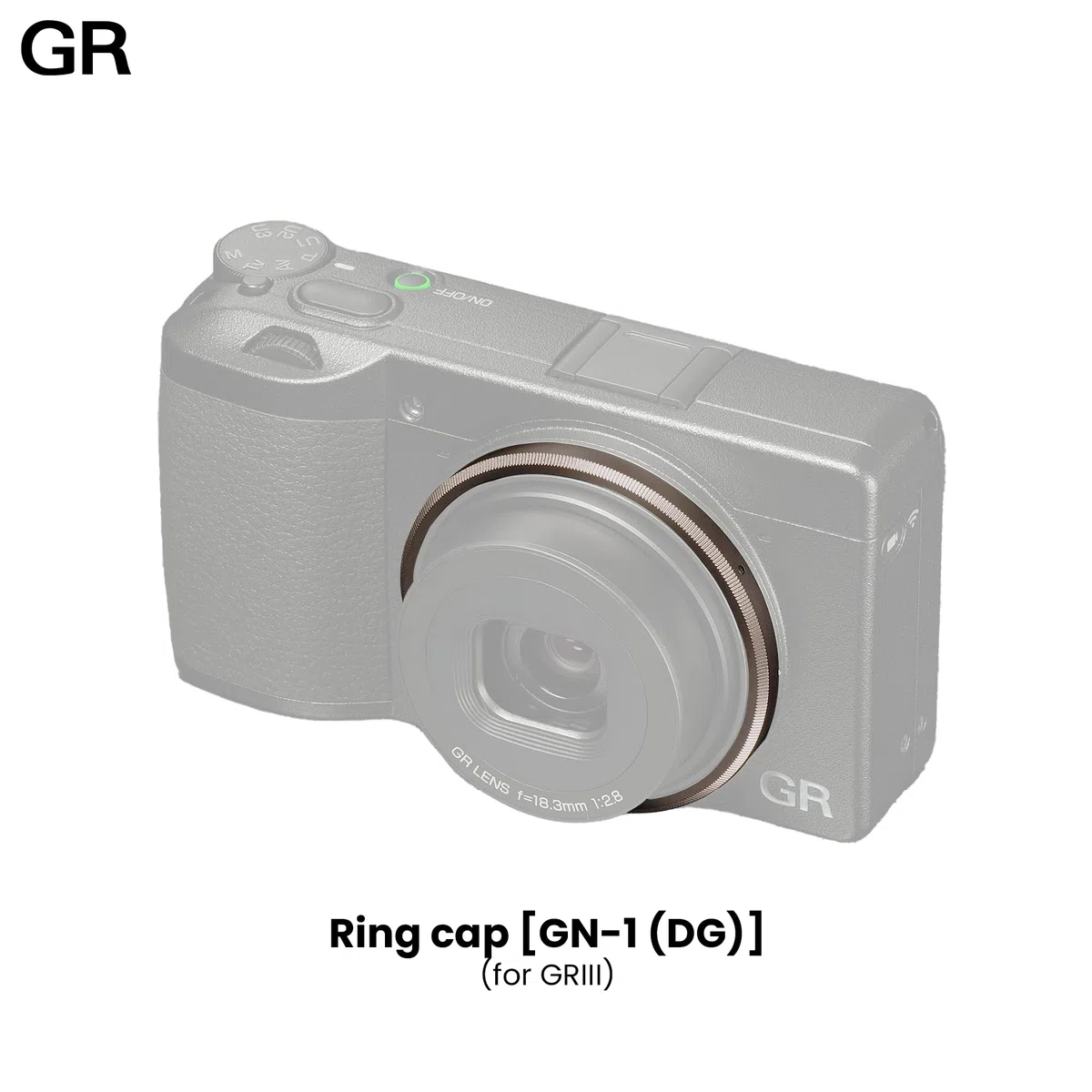 RICOH Bague de Remplacement GN-1 Grise Pour GR III