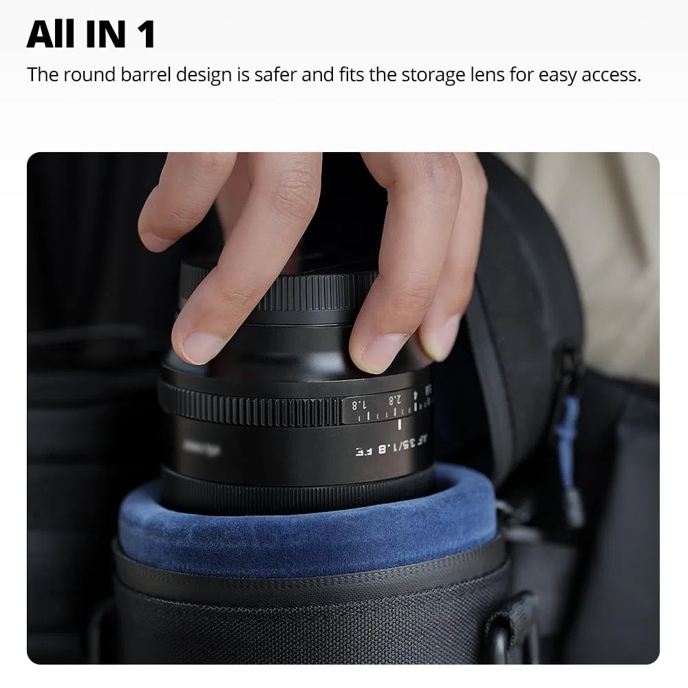 AMBITFUL Thick Camera Lens Pouch Case Water, Dust, Shock Protection Lens Pouch for DSLR Camera Lens for Sony, Nikon, Canon,Fujifilm,Tamron Fits Lenses Below