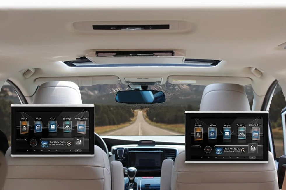 Auto-Kopfstützen-Videoplayer - 11,6-Zoll-4K-Universal-Auto-Tablet, Multimedia-Player-Rücksitz-Unterhaltungssystem 1+16G, Autovideo für Android 9.0, Unterstützung Mehrerer Sprachen