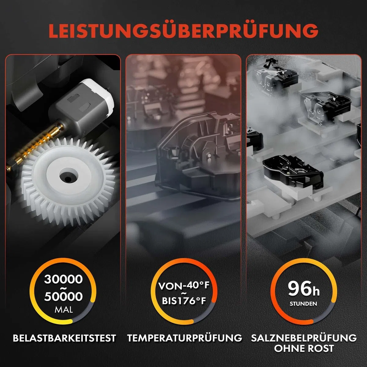 Frankberg 2x Türschloss Stellmotor Hinten 6-Polig Kompatibel mit Polo 9N Schrägheck 2001-2009 Ibiza III 6L1 Schrägheck 2002-2009 Replace# 3B4839015AN
