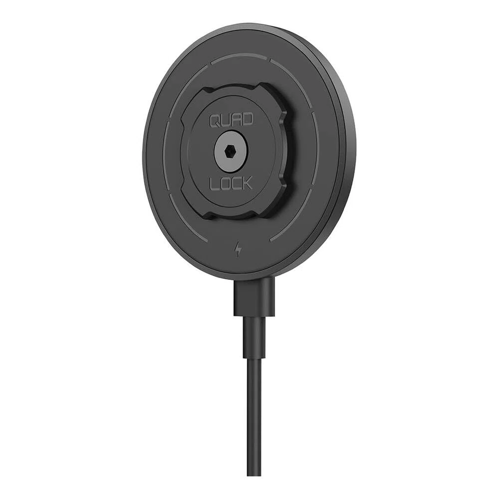 Quad Lock MAG Kabelloses Ladegerät 15 W für Smartphone, kompatibel mit MAG-Schutzhüllen, Auto- und Schreibtischhalterungen