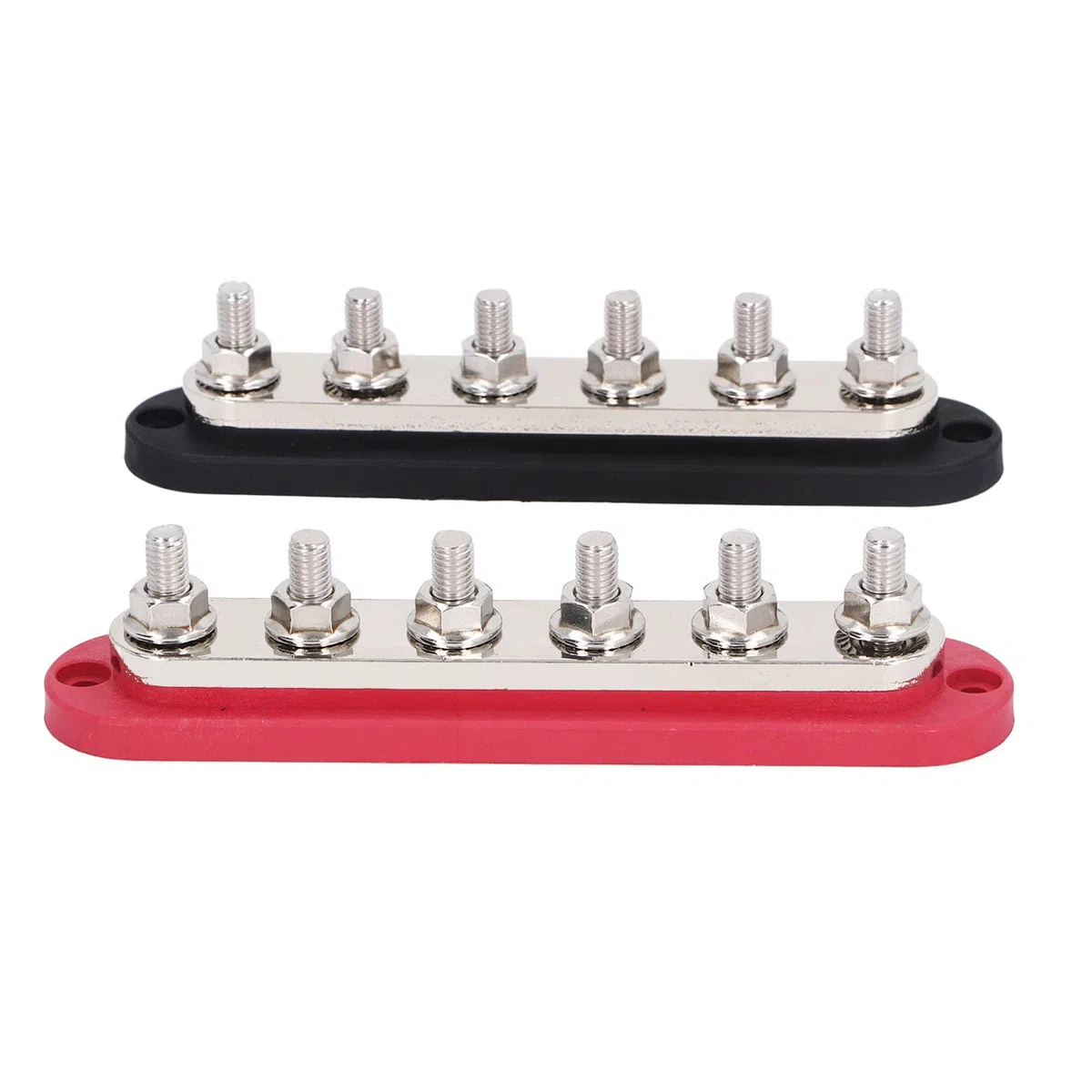 Stromverteilungsblock, 2 Stück, 300A Marine Bus Bar, 12-48V, mit Schutzabdeckung für Auto und Marine, extreme Umgebungen