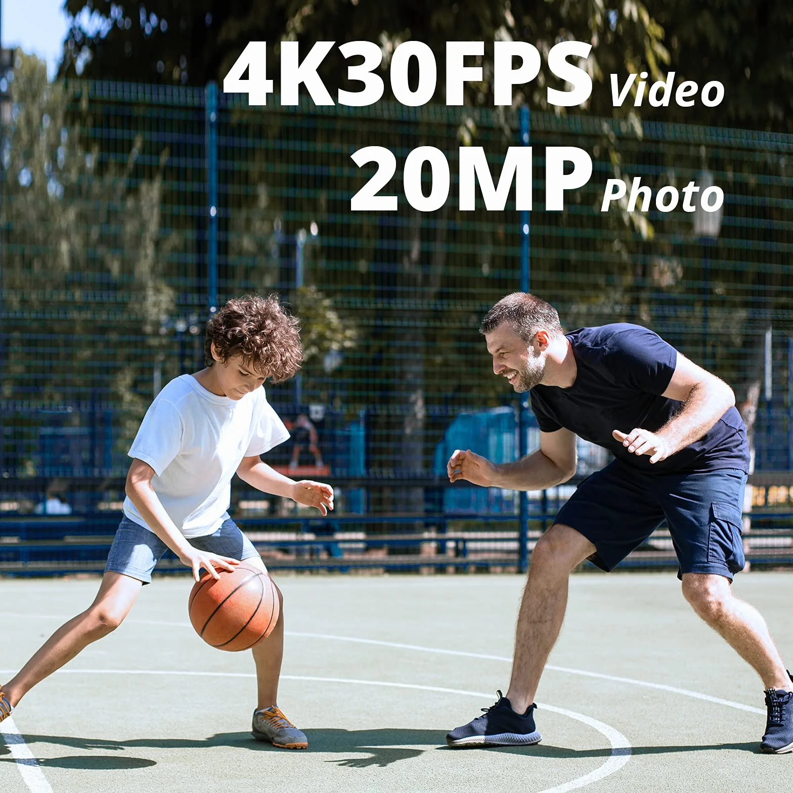 AKASO Brave 4 Pro Action Cam 4K 30FPS 20MP 128GB U3 Speicherkarte 40M Unterwasserkamera Ultra HD Touchscreen 170° Weitwinkel EIS Stabilisierung 5X Zoom 2.4G Fernbedienung 2 Akkus 1350mAh