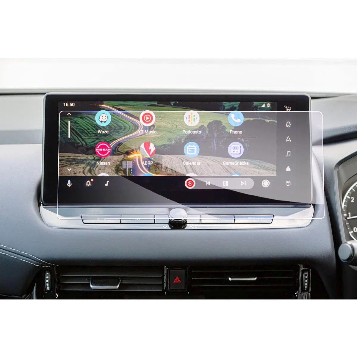GAFAT Kompatibel mit Nissan Qashqai J12 e-Power/Juke 2024 Facelift/X-Trail T33 2023-2025 2026 12,3" Navigation Schutzfolie, Glas Displayschutzfolie für Neu 12,3 Zoll NisanConnect, 9H Anti-Kratzen