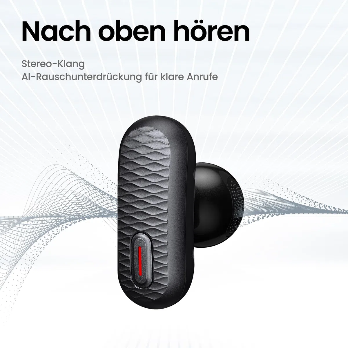 Amazfit Up Bluetooth Kopfhörer, Kabellose Open-Ear-Ohrhörer mit Touch-Steuerung, IPX4 Wasserfest & Schweißresistent, KI-Rauschunterdrückung, Ideal für Sport & Laufen, Kompatibel mit Android & iPhone