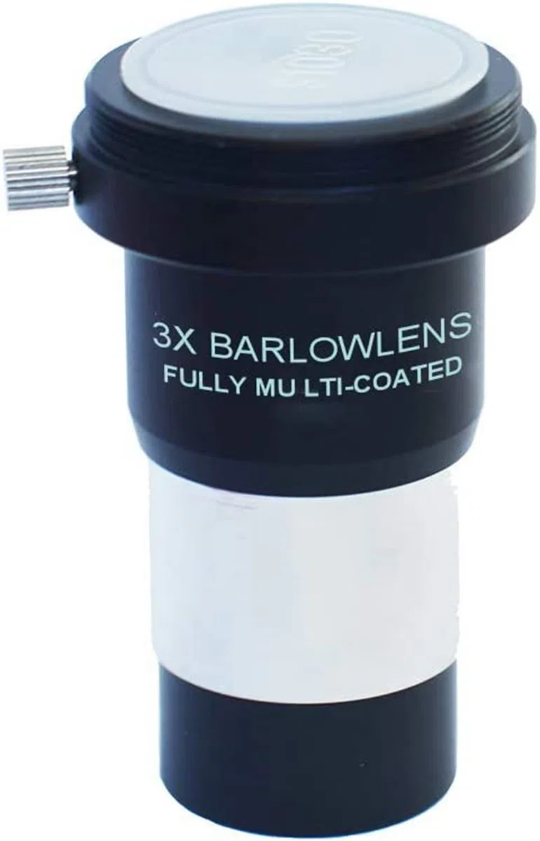 3,2 cm 3X Barlowlinse, M42 x 0,75 mm Gewinde-Schnittstelle, Metall-Barlowlinse für Standard-Teleskop-Okular