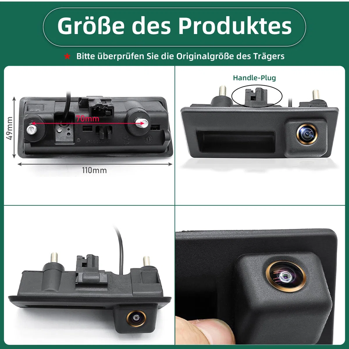 HD 1080P Auto Rückfahrkamera für Audi A4L A5 A3 Q3 Q5 RS6 VW Passat Tiguan Jetta Sharan Lavida Skoda