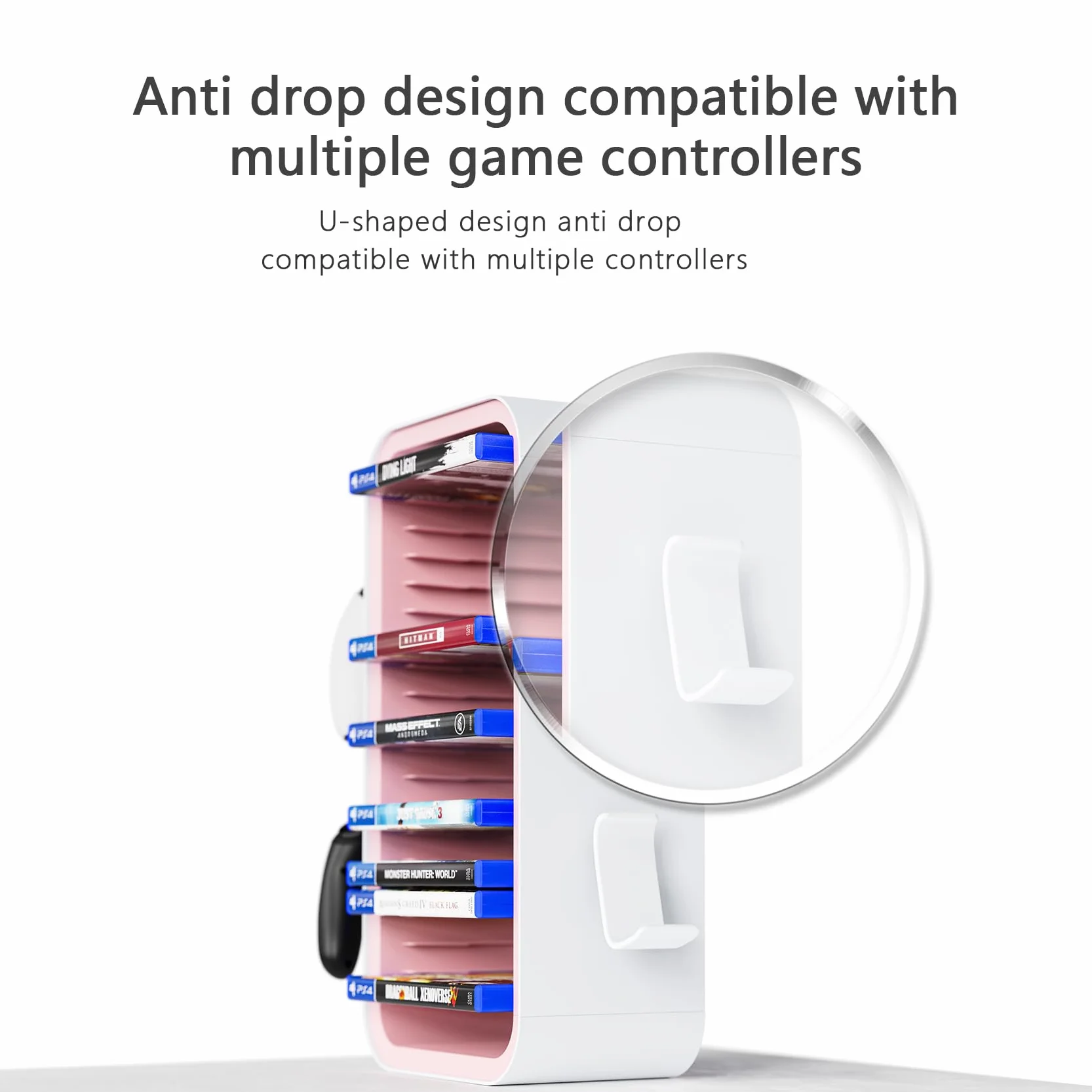 OYO-1 Aufbewahrungsturm für PS5/Xbox Series S/X und Switch Spiele, universeller Organizer für Discs und Controller, 18 Stück