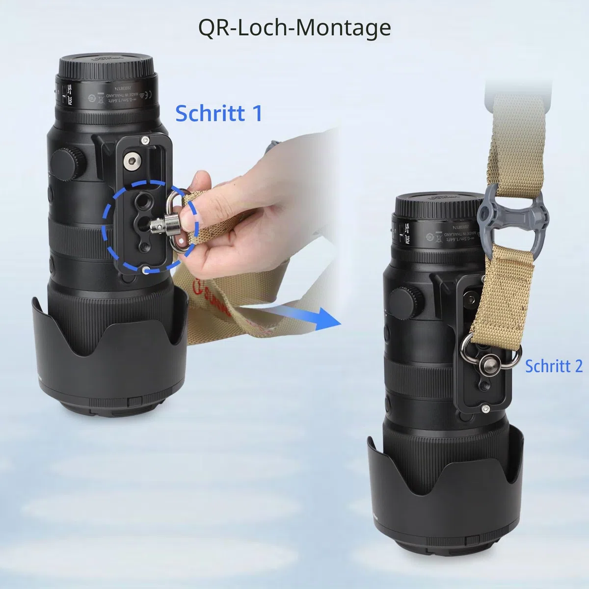 Leftfoto Ersatz-Objektivfuß für Nikon Nikkor Z 100–400 mm f/4.5–5.6 VR S, Z 400 mm f/4.5 VR S - Arca Swiss Style, Schwarz, Objektivfuß, Linsenmontage, Kamera