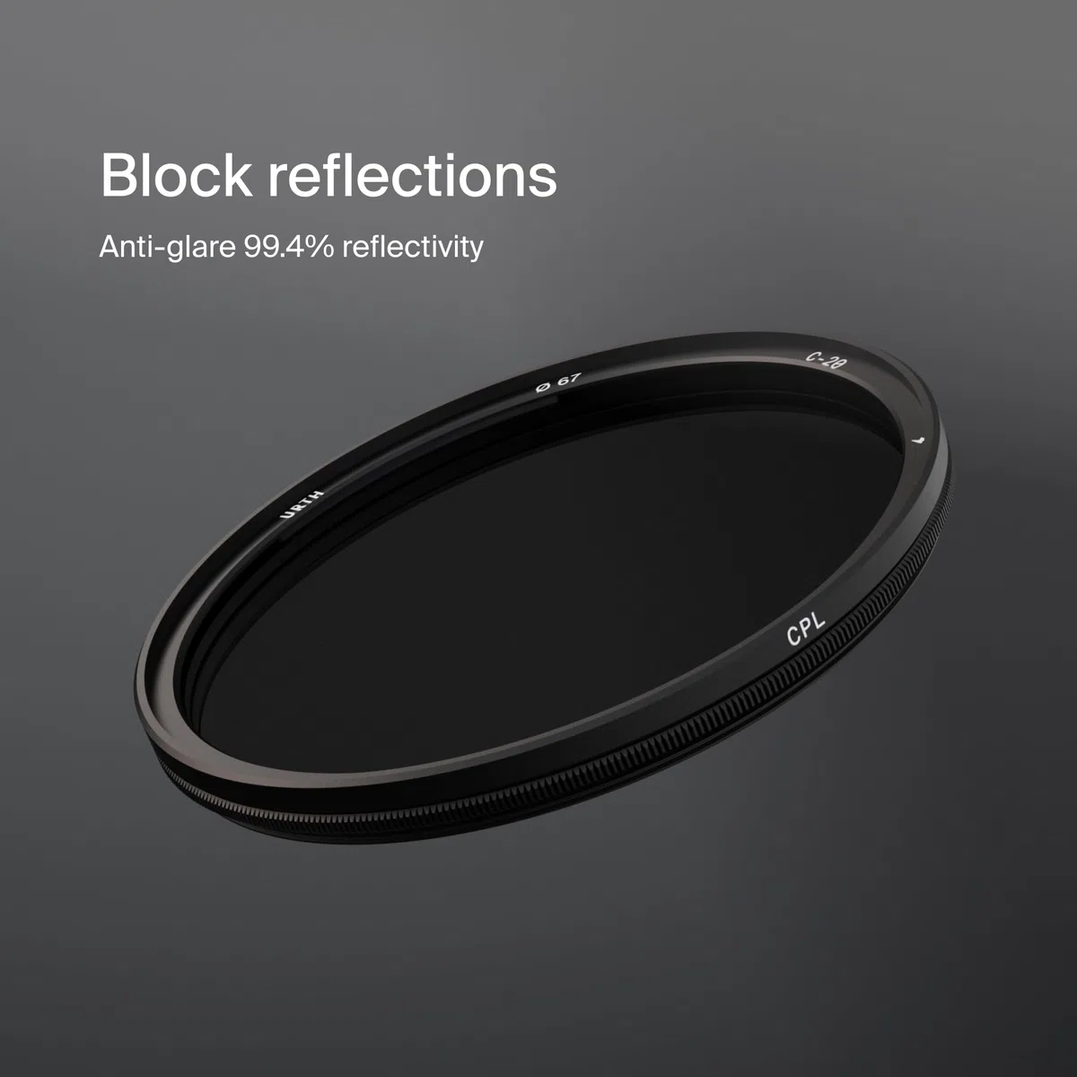 Urth 77 mm Magnetischer Zirkularer Polfilter (polarizationsfilter) CPL Filter (Plus) — 20-lagig nanobeschichtet, flaches Design für Kameraobjektiv-Polarization