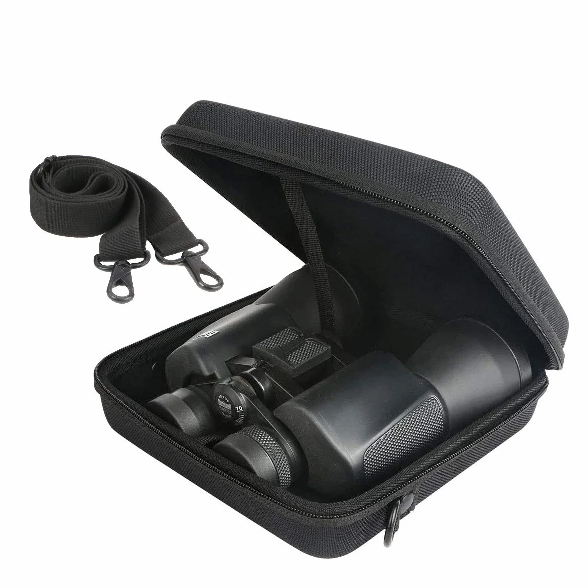Khanka Hart Tasche Schutzhülle für Olympus Trooper/für BRIGENIUS/für SkyGenius 10 x 50 DPS-I Fernglas Binocular Ferngläser Etui Case.(Nur Tasche)