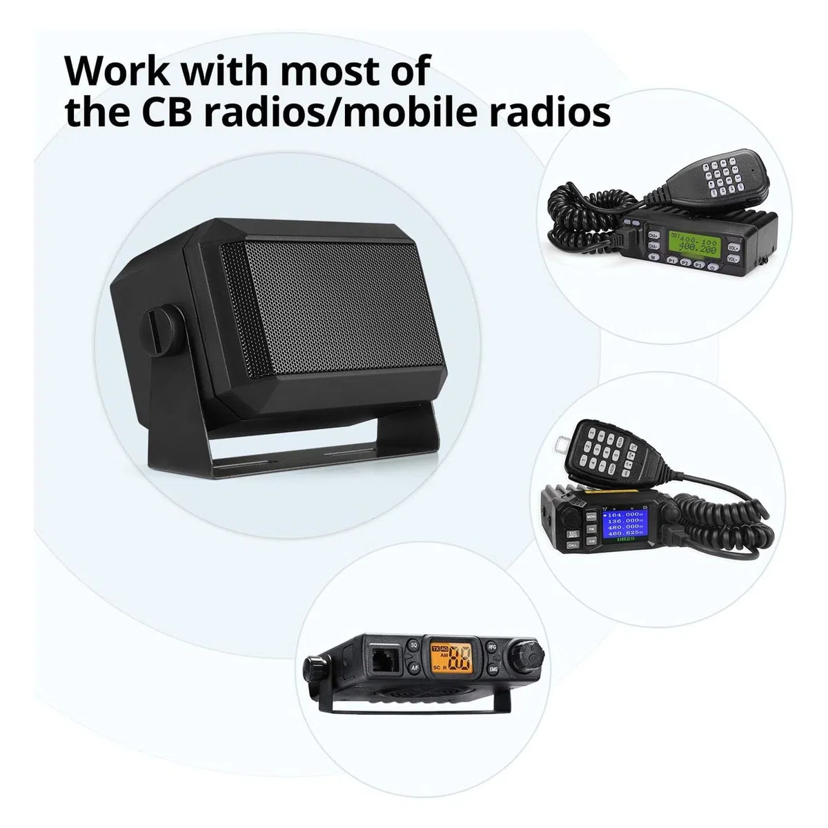 Externe Lautsprecher, für Radioaddity CB 27, für TYT MD 9600, für TH 9800, für Yaesu FT 7800R, für FT 8900R, 3,5 Mm 5 W CB-Automobilradio für Ham Radio Mobile Transceiver