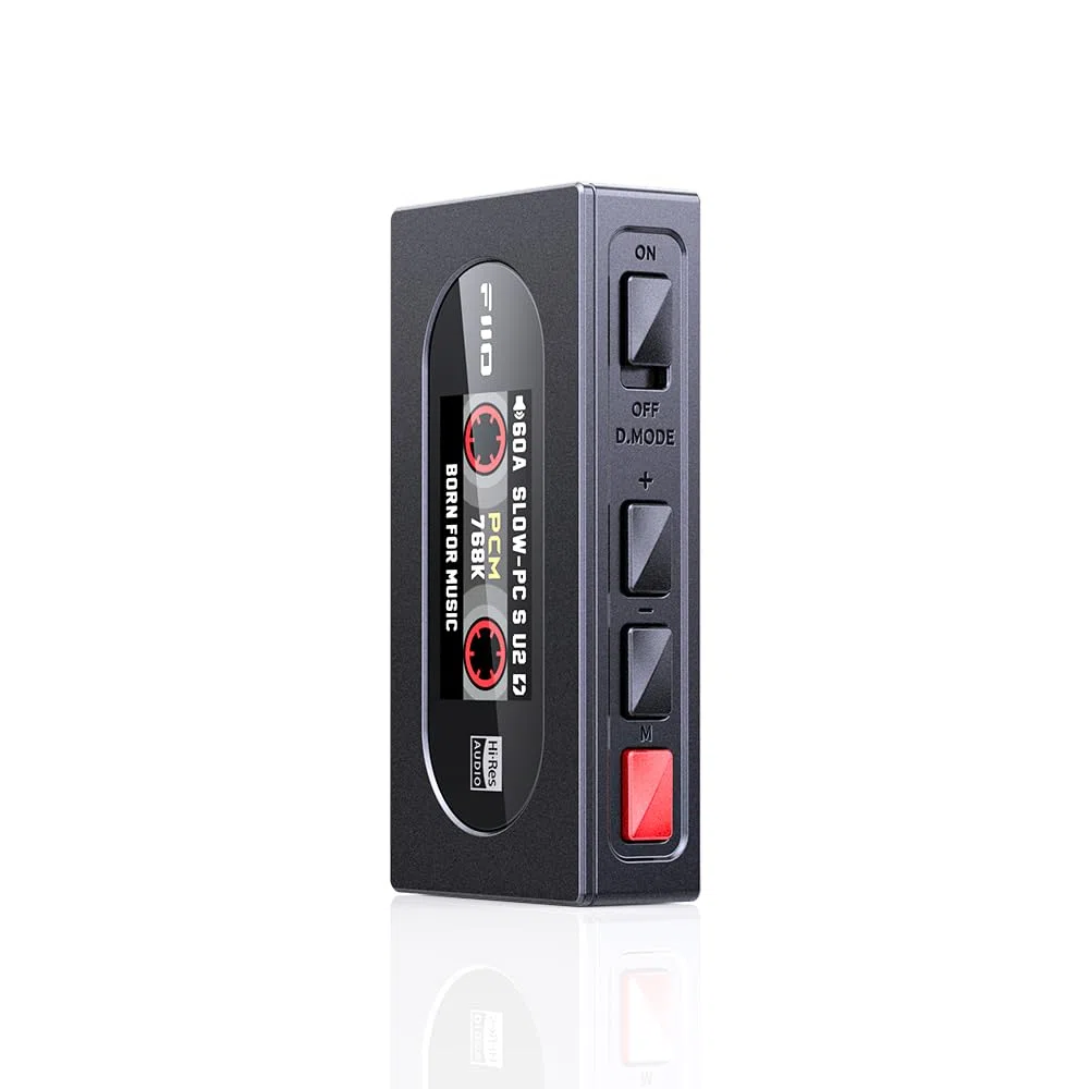 FiiO KA15 Tragbarer DAC- und Kopfhörerverstärker (schwarz)