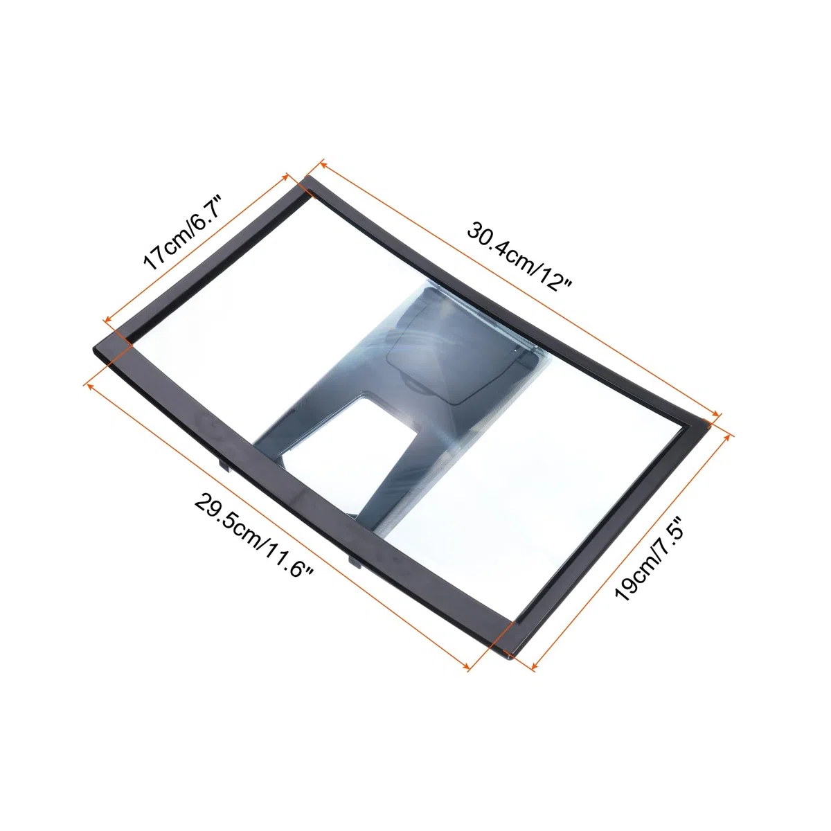 QUARKZMAN 14" Bildschirm Lupe für Handy 3D HD Vergrößernde Projektor Bildschirm Verstärker Stand für Alle Telefone Filme Videospiele Schwarz 12x7.5x0.5