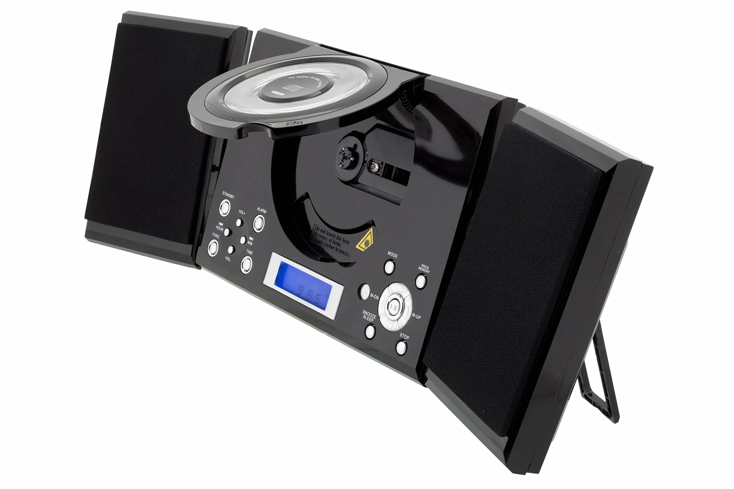 ROXX MC 201 Stereoanlage - Kompaktanlage mit CD, Multifunktionales All-in-one-Gerät, UKW-Radiotuner, CD-Player, AUX-Eingang, Fernbedienung, Wandmontage möglich