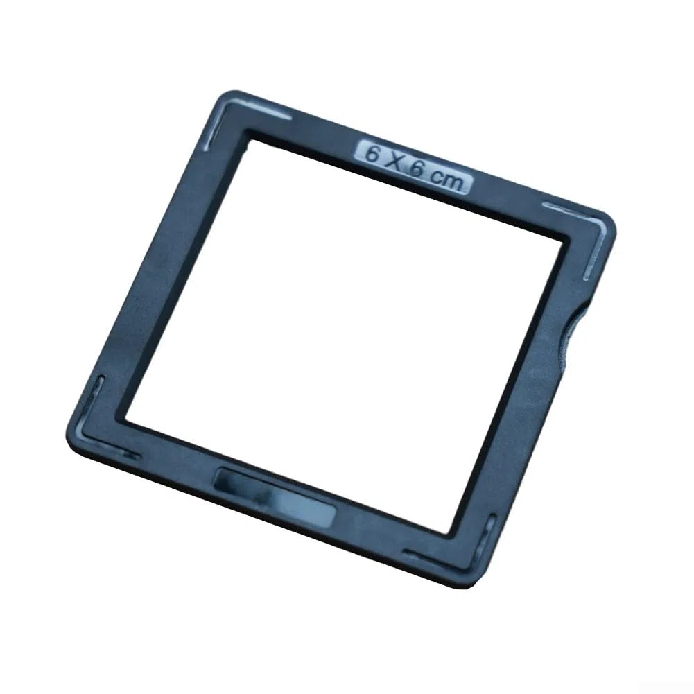 120 Film-Negativhalter, 6 x 6 Format, 50 Paar robuste ABS-Diarahmen für 60 x 60 mm Negative, sicherer schwarz-weißer Aufbewahrungs-Organizer für Fotografen (schwarz)
