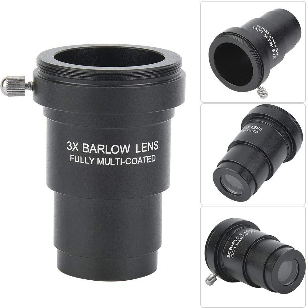 3X Barlowlinse,1.25 Barlow Linse M42x0,75 Gewinde Schnittstelle 3X Barlow Objektiv Astronomie Teleskop Okular Barlow für 1,25 Zoll Astronomie Teleskop Okulare