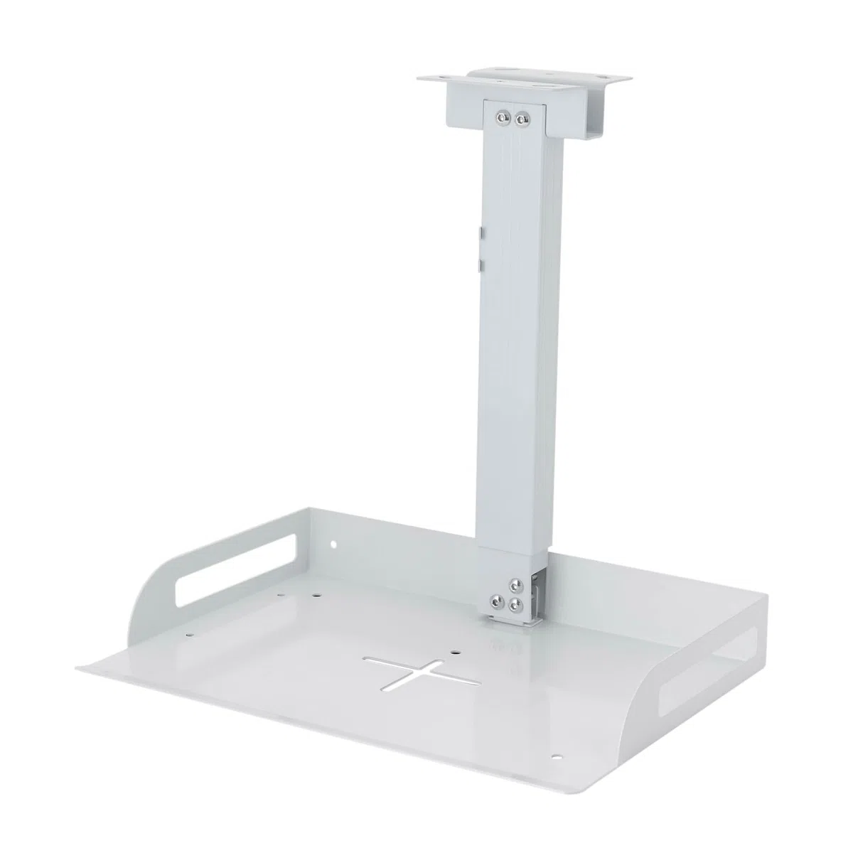 Projektor-Deckenhalterung, Universal Deckenprojektorhalterung, Höhenverstellbar, 34-56 cm, universelle Deckenmontage (Weiß)