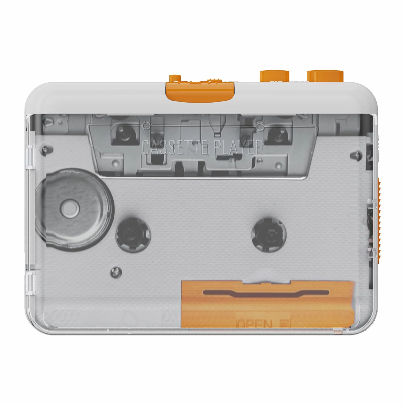 Cocoarm Kassette Player mit Tragbarer USB -Kassette für MP3 -Konverter mit Kopfhörer Audioausgabe für Mix -Tapes CDs MP3 -Player Lautsprecher