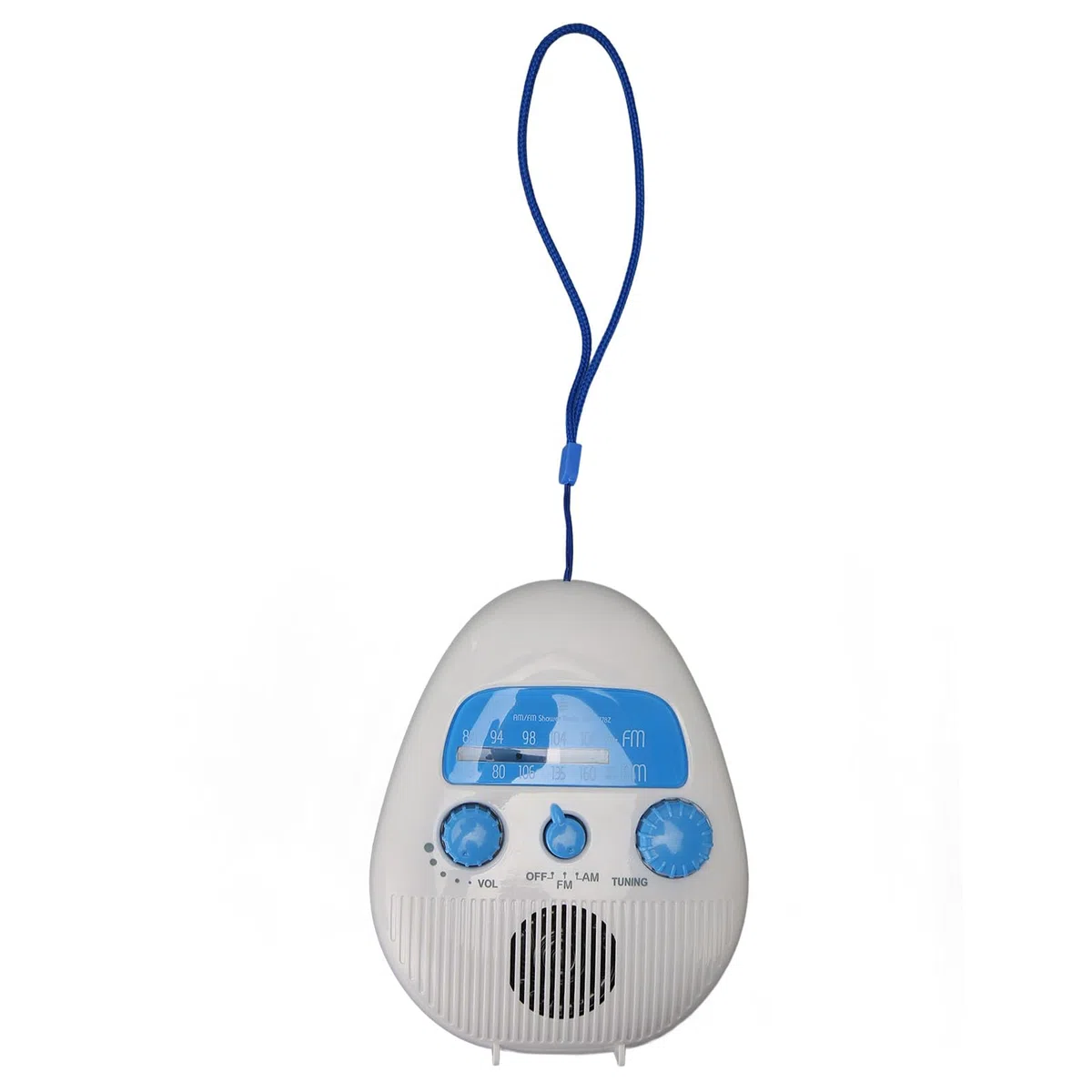Tragbares Kurzwellenradio, AM-FM-Duschradio, Badezimmerradio, Wasserdichtes Tragbares Wiederaufladbares Radio mit Integriertem Lautsprecher, Batteriebetriebenes Duschradio