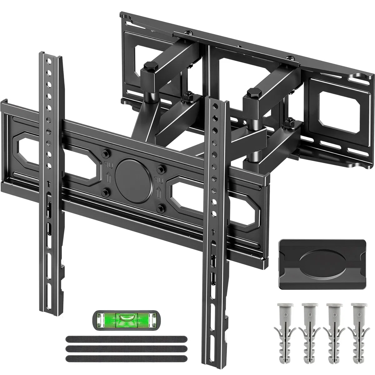 MOUNTUP TV Wandhalterung Schwenkbare Neigbare TV Halterun für 26-70 Zoll Flach & Curved LCD LED Fernseher bis zu 45kg, Max VESA 400x400mm
