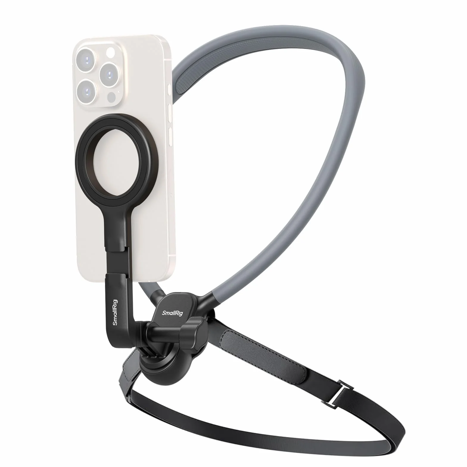 SMALLRIG Magnetische Halshalterung mit Brustgurt für Handy/Actionkamera,POV/Vlog Handyhalterung Brust für iPhone 17/16, für Android, Brusthalterung für GoPro, für DJI osmo/Action, für Insta360– 5127